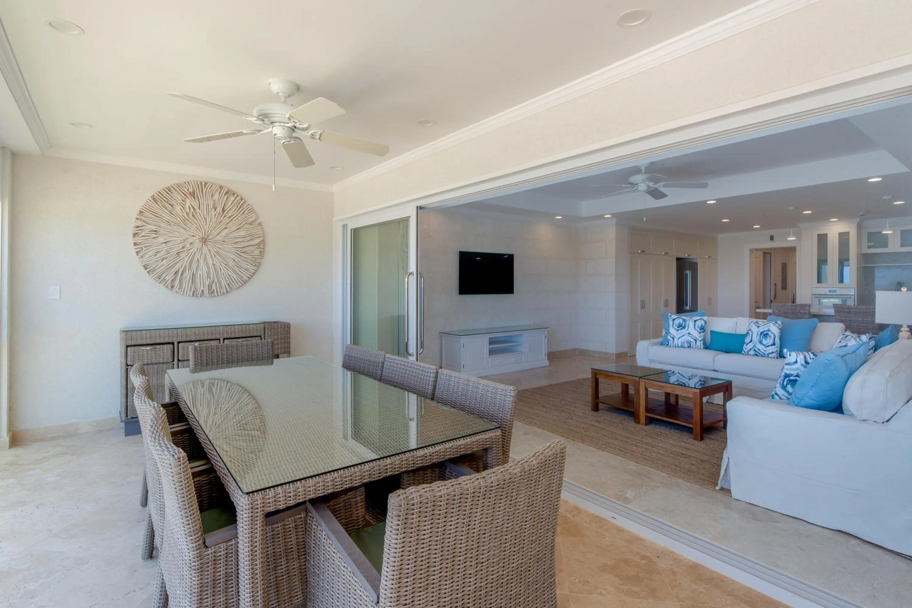 Living room in The Crane Resort