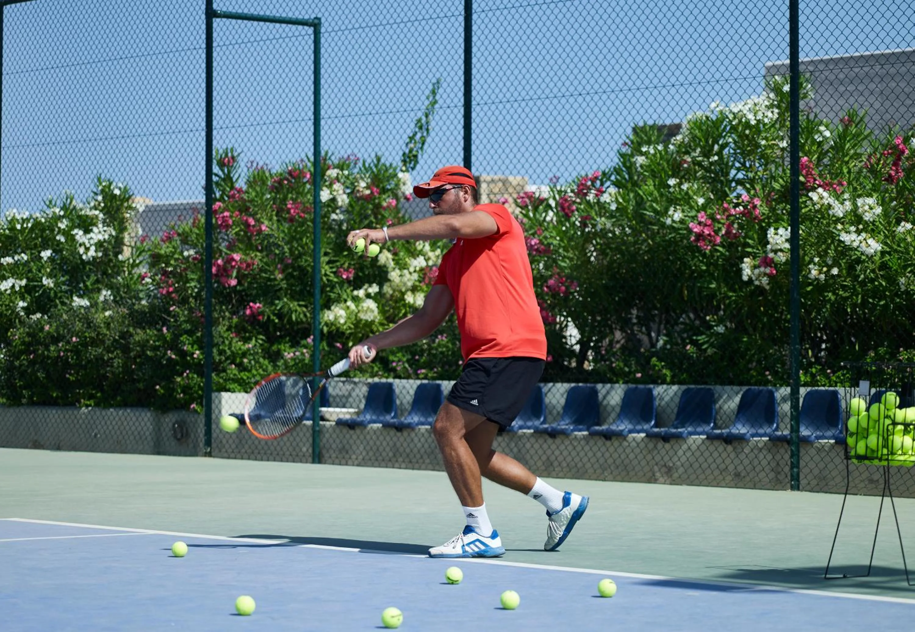 Tennis court in Ikaros Beach, Luxury Resort & Spa - Adults Only