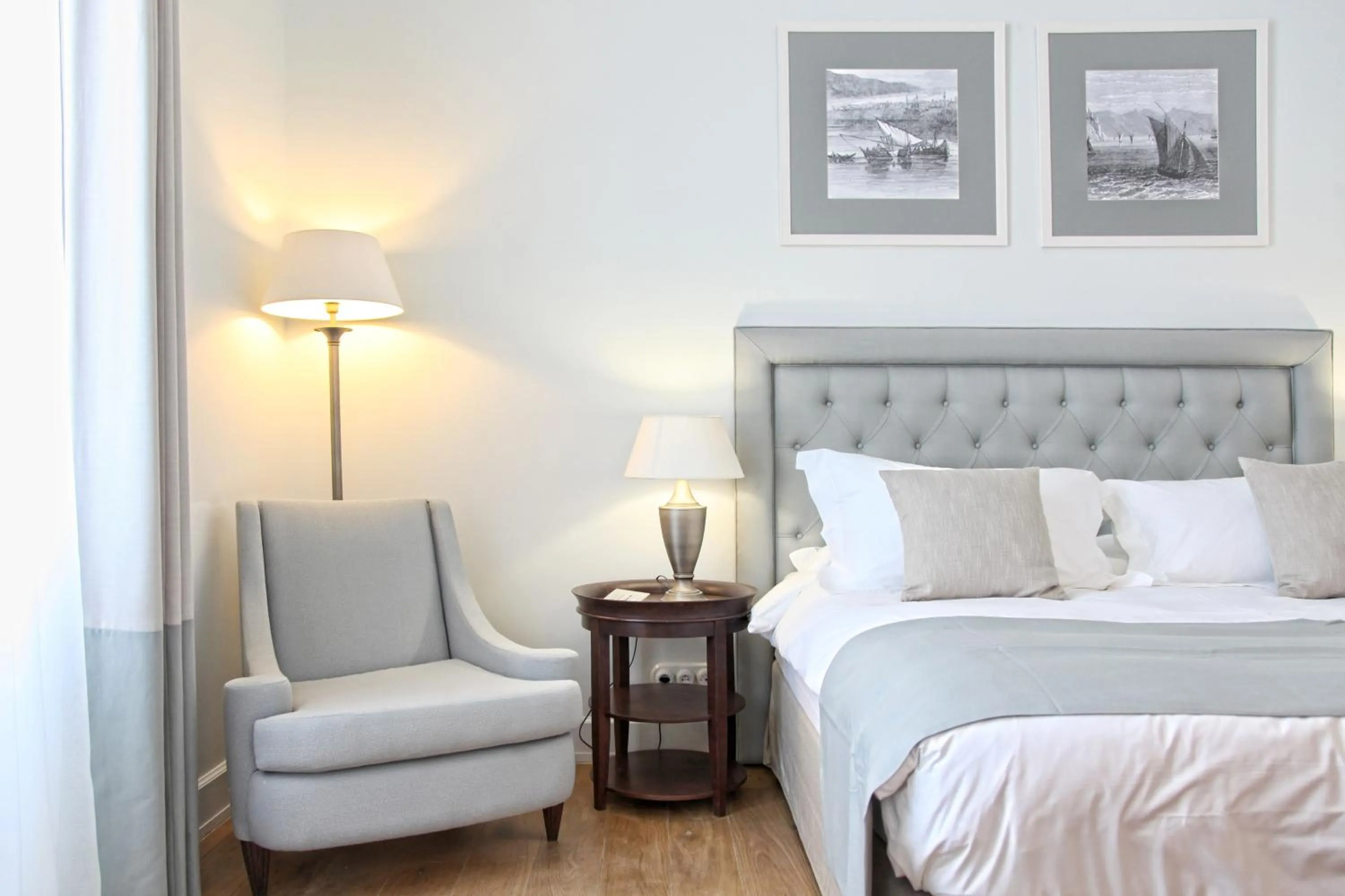 Decorative detail, Bed in Poseidonion Grand Hotel