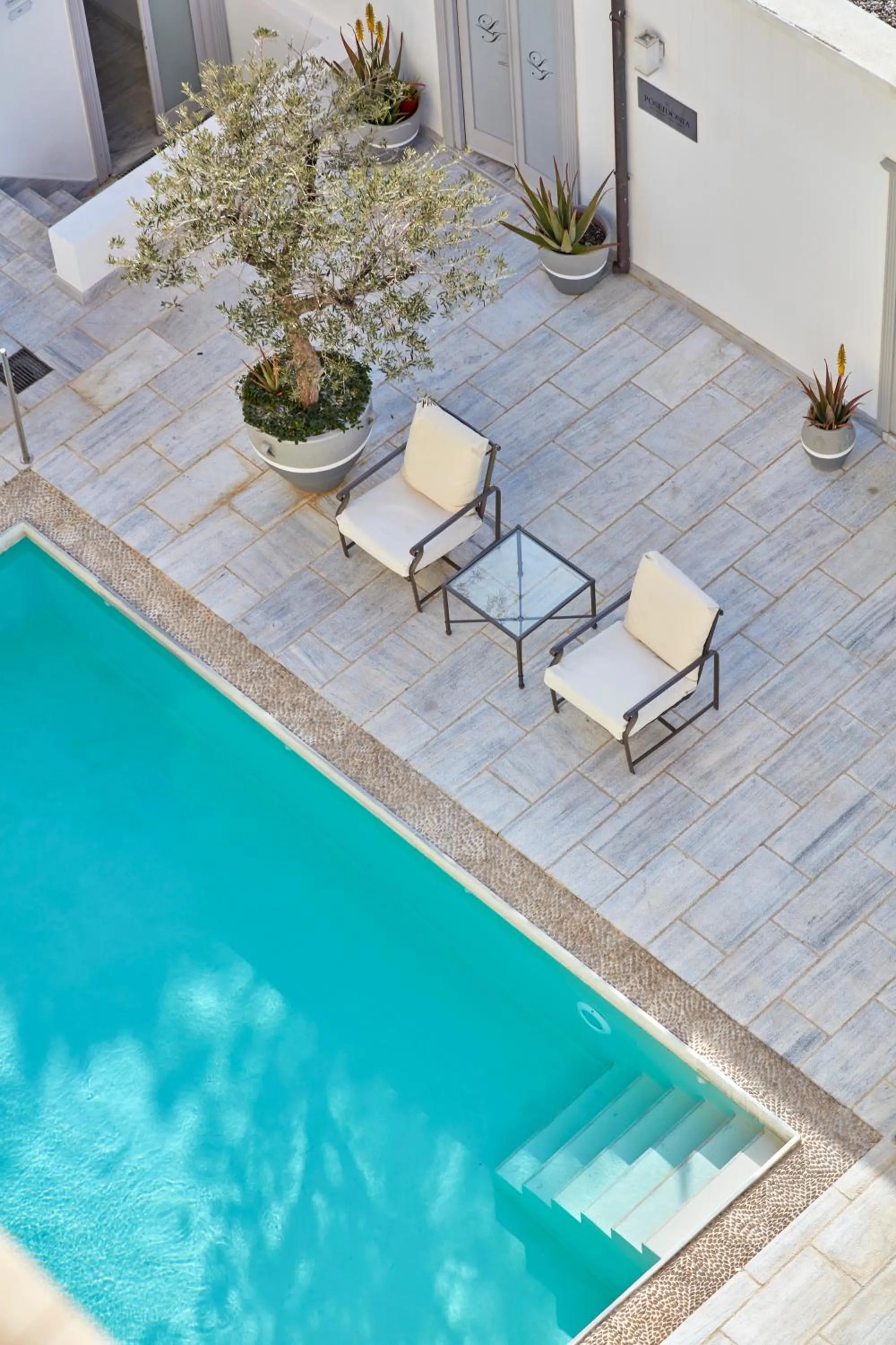 Pool view in Poseidonion Grand Hotel