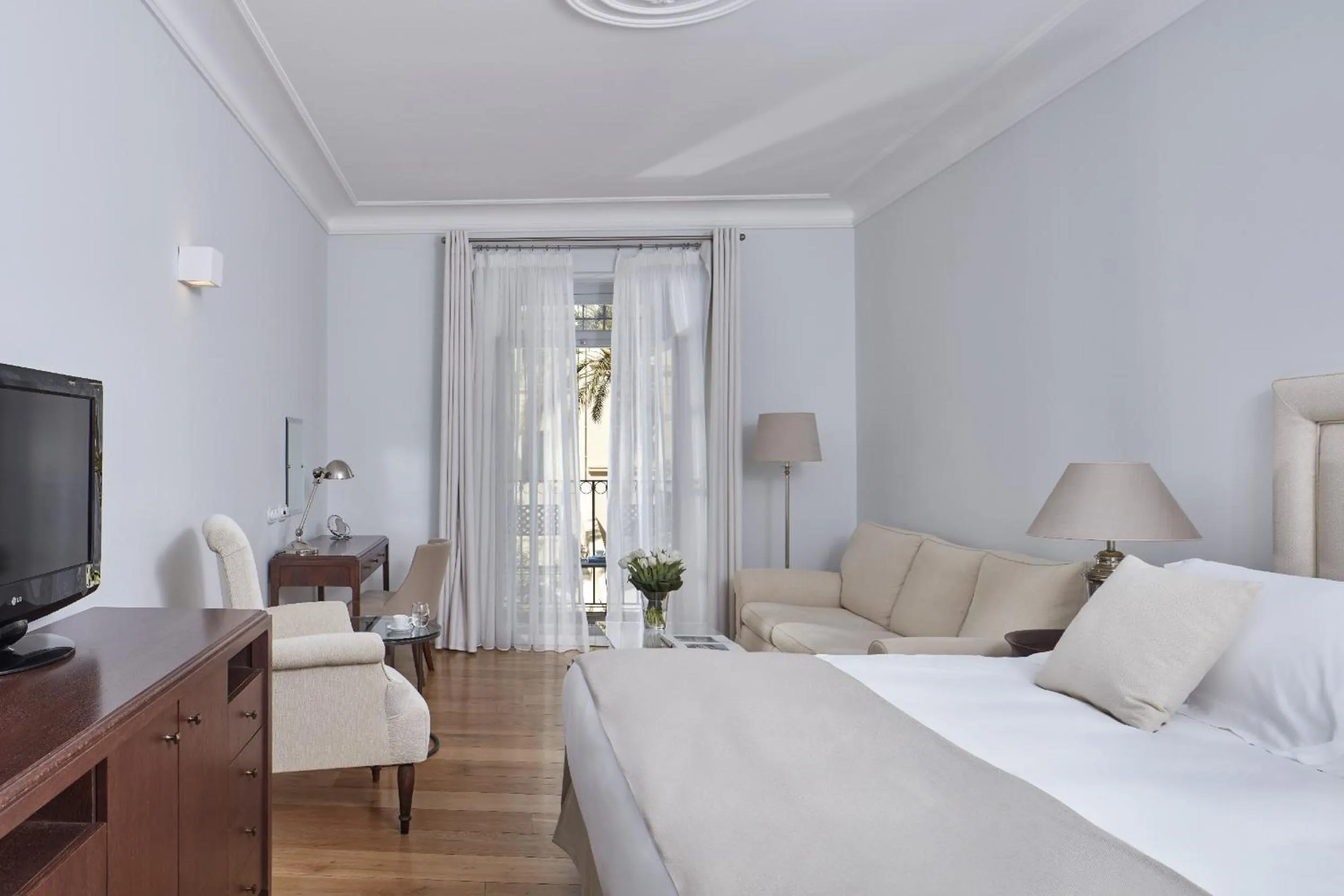 Photo of the whole room, Bed in Poseidonion Grand Hotel