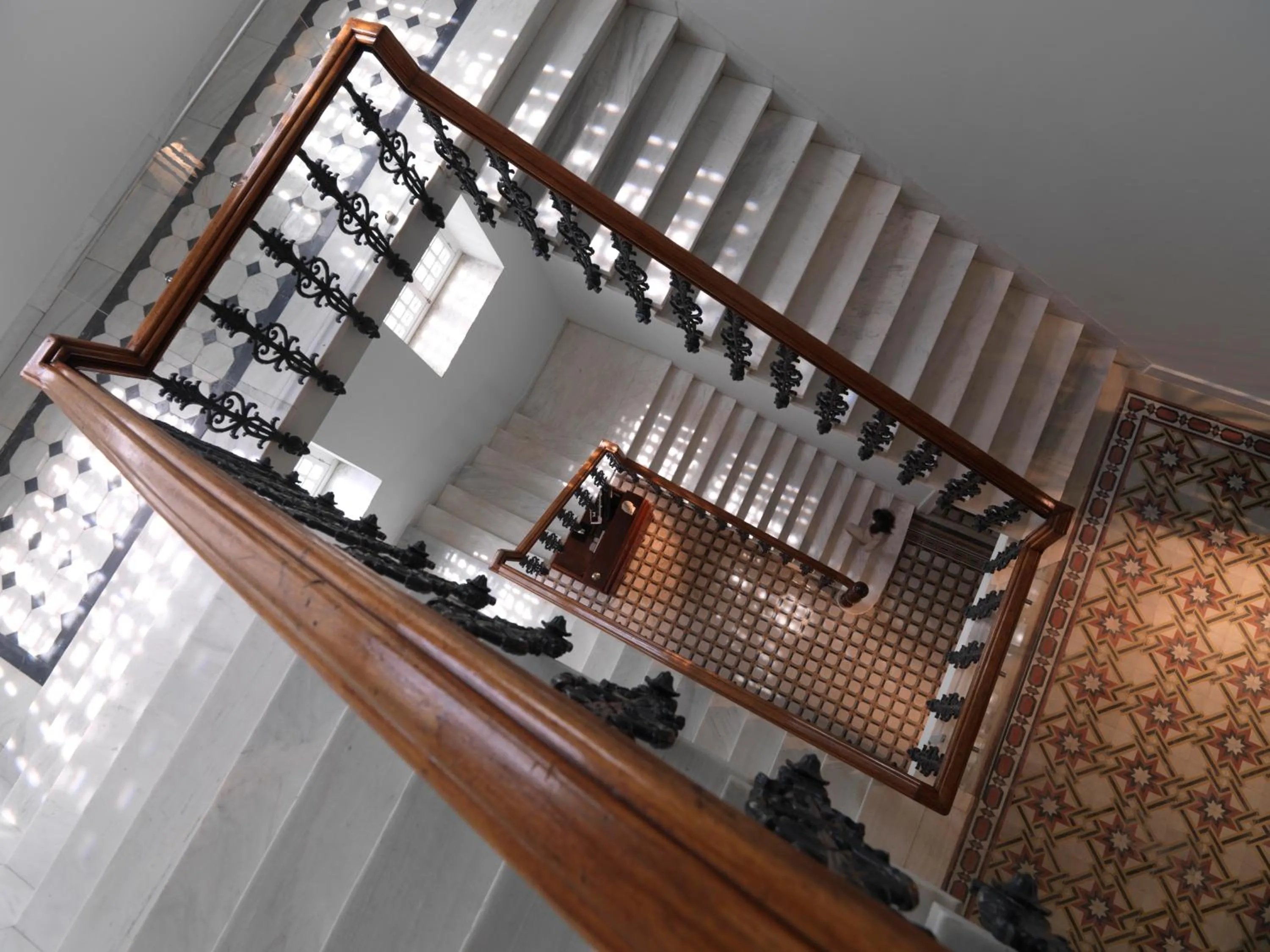 Decorative detail in Poseidonion Grand Hotel