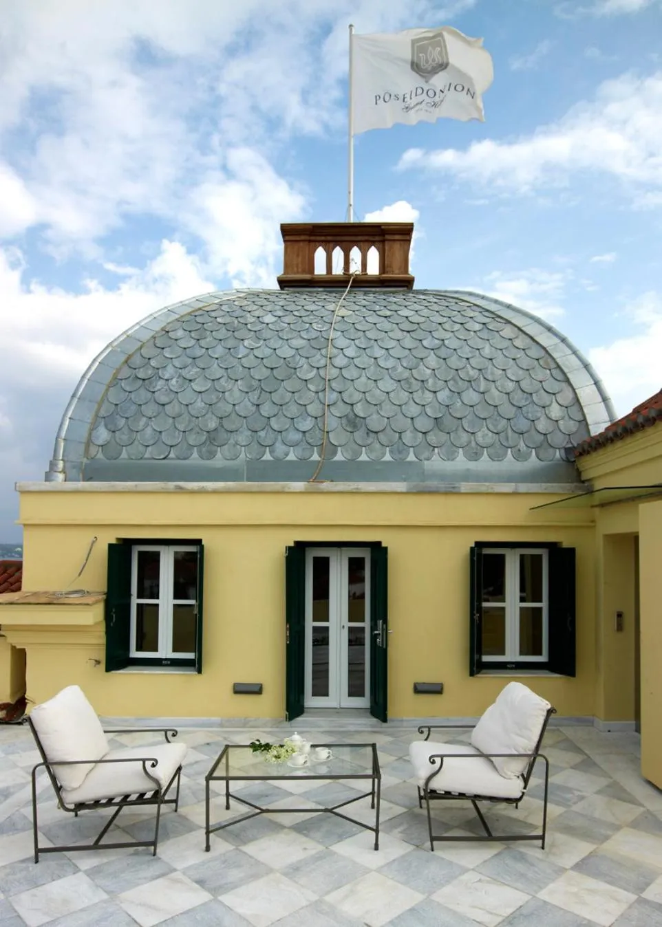 Property building in Poseidonion Grand Hotel