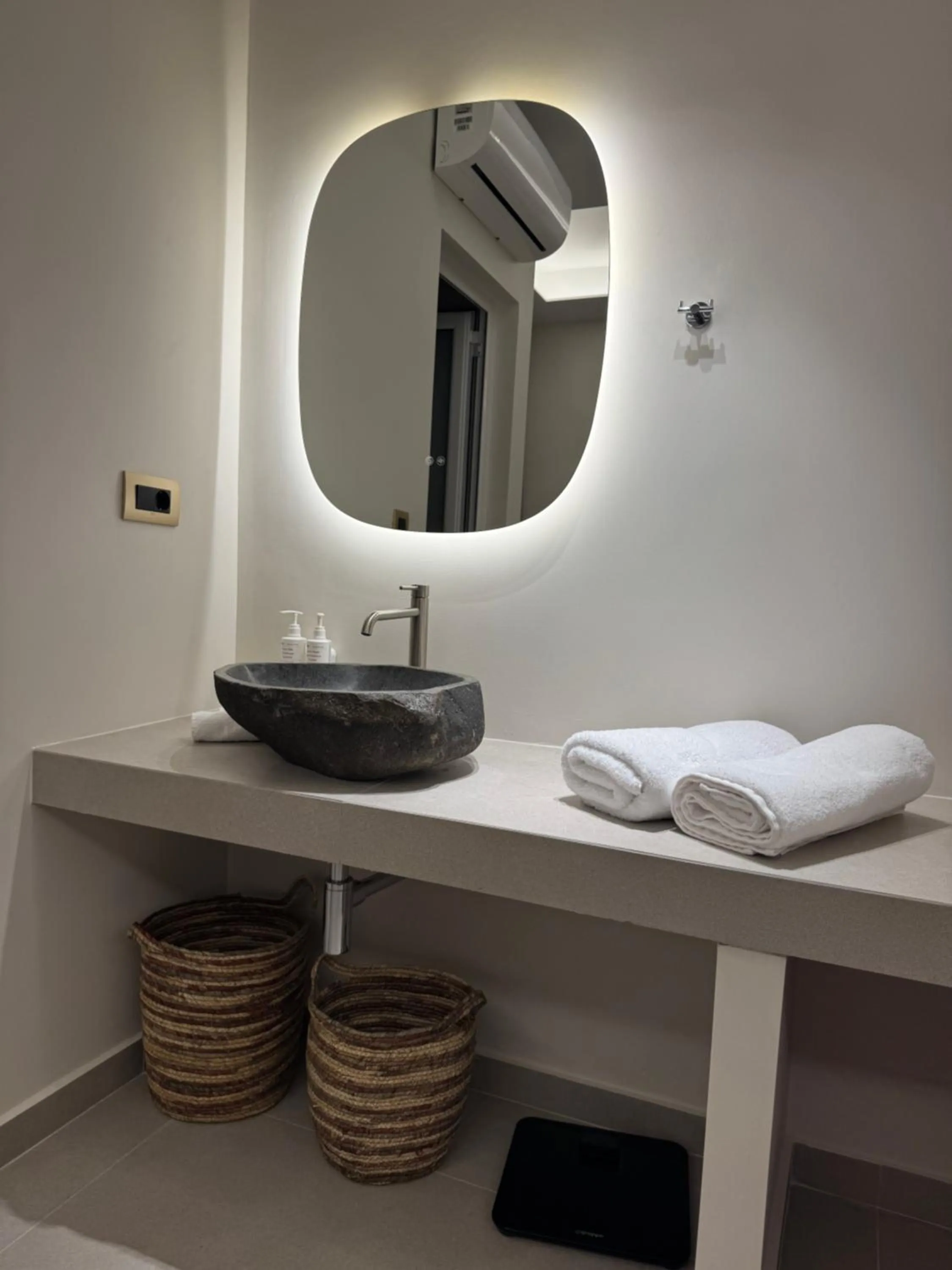 Bedroom in Τhe Noverian Antama Organic Beach Resort Chania