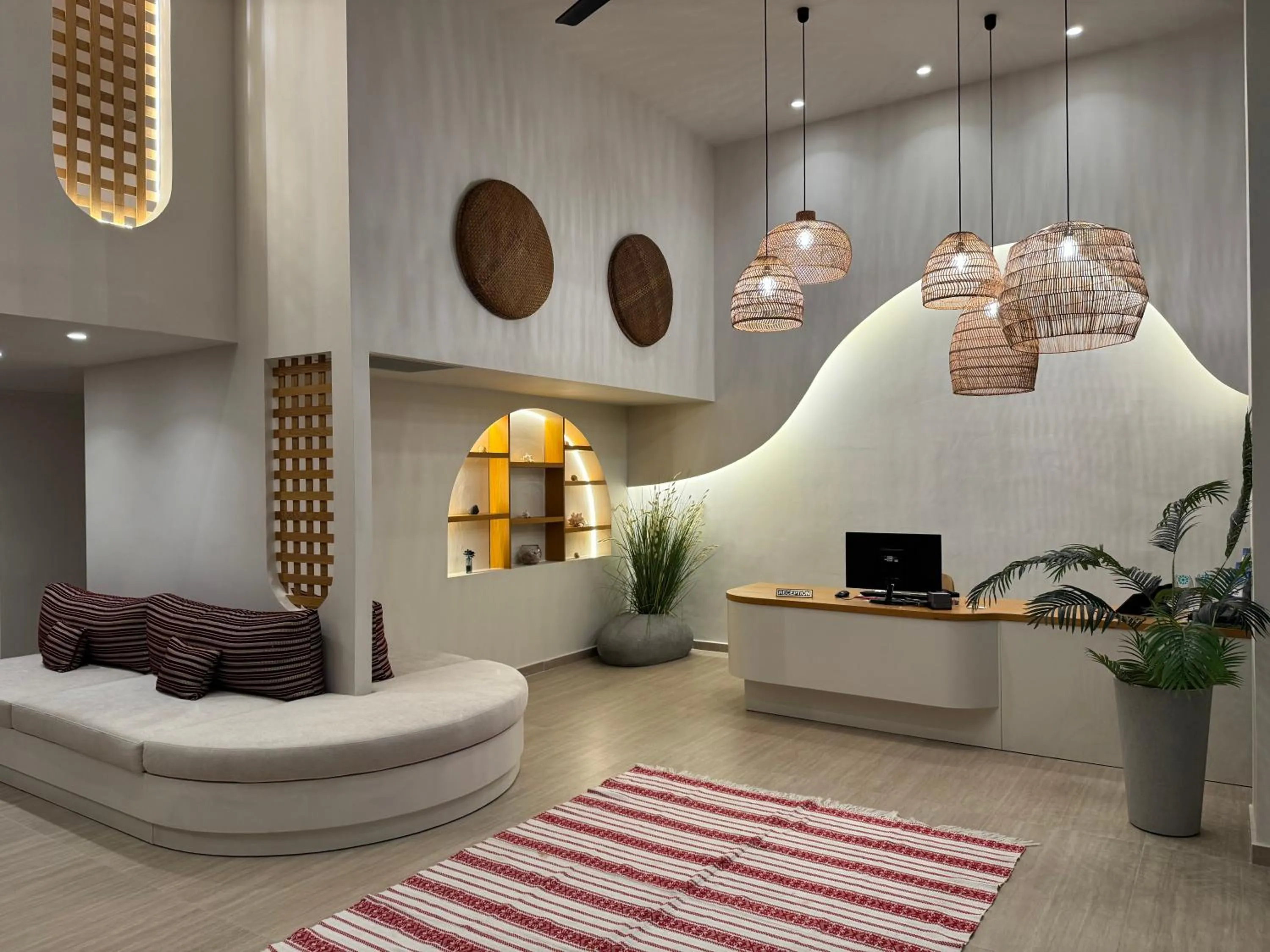 Lobby or reception in Τhe Noverian Antama Organic Beach Resort Chania