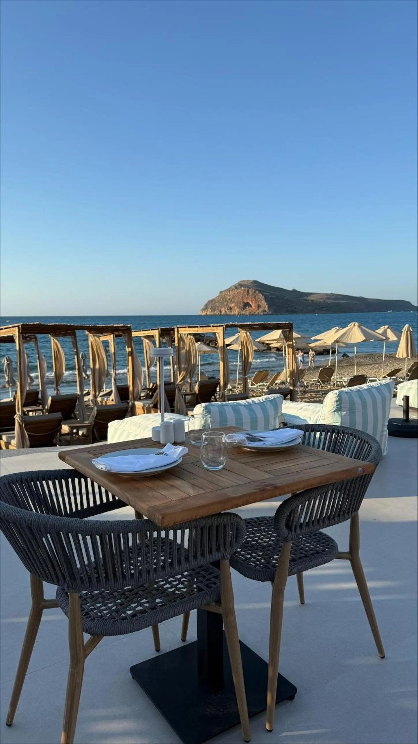 Restaurant/places to eat in Τhe Noverian Antama Organic Beach Resort Chania