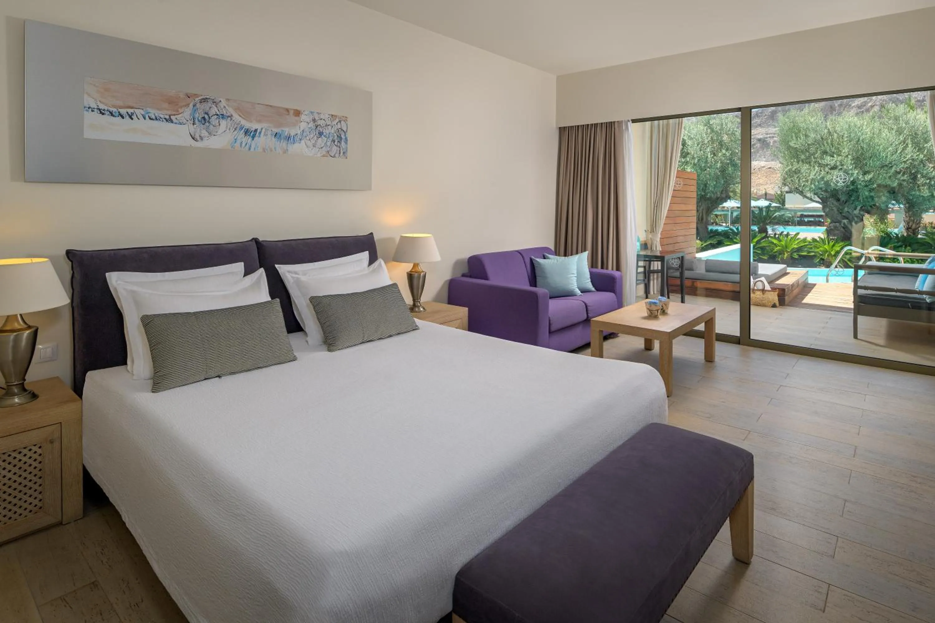 Bedroom, Bed in Aquagrand Artistic Luxury Beach Resort - Adults Only