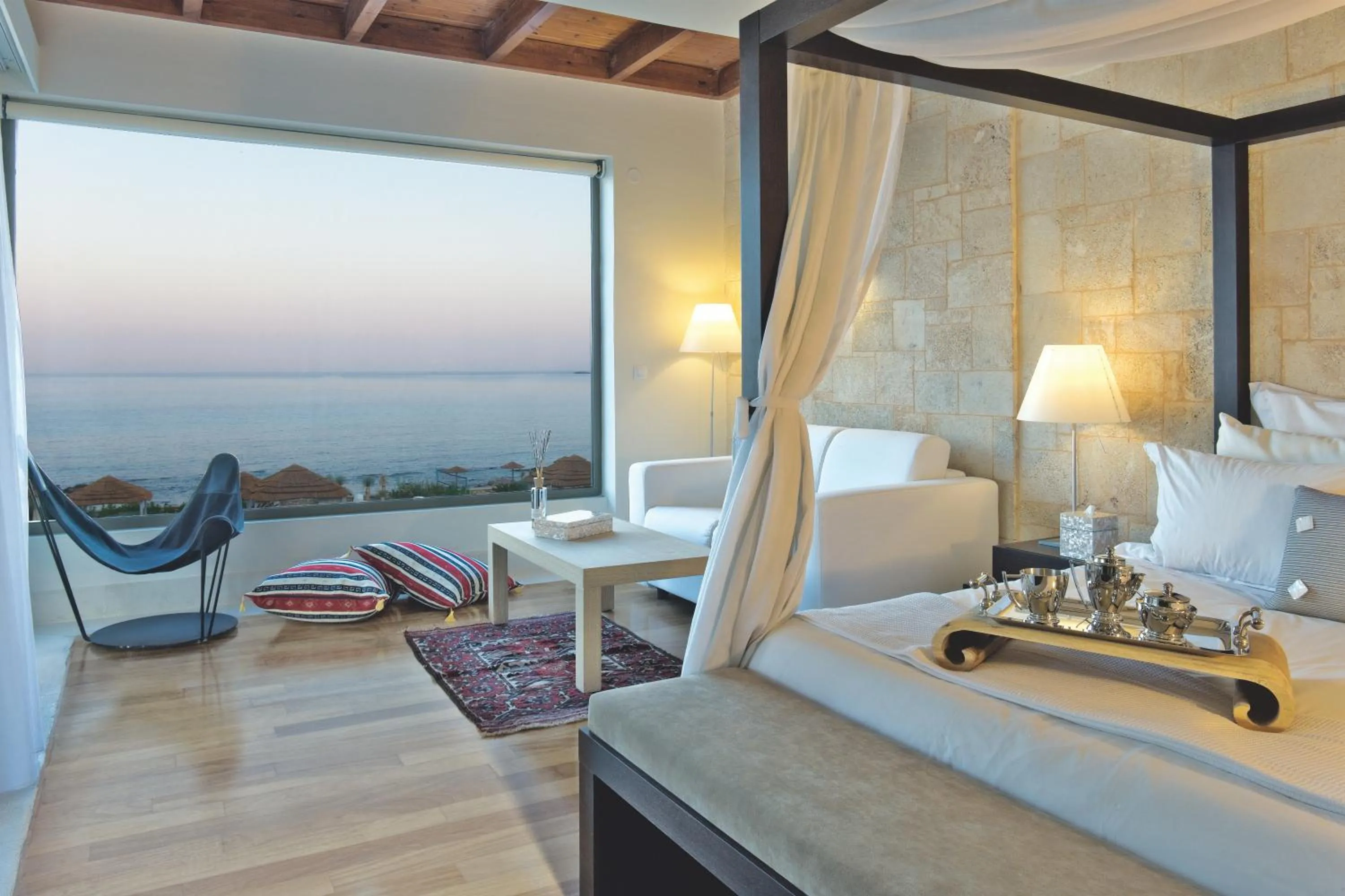 Bed in Aquagrand Artistic Luxury Beach Resort - Adults Only