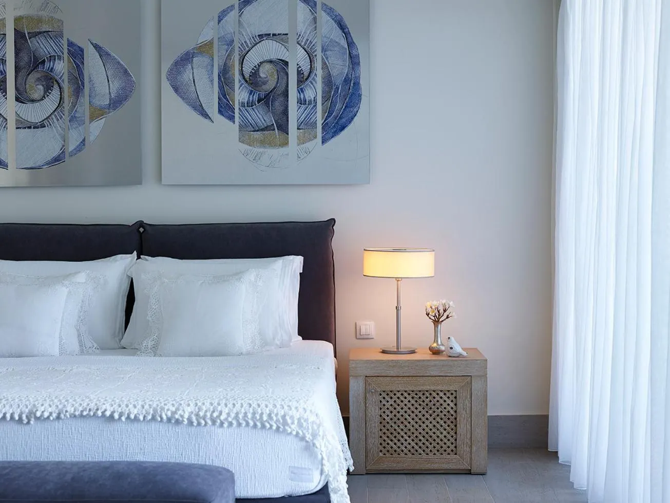 Decorative detail, Bed in Aquagrand Artistic Luxury Beach Resort - Adults Only