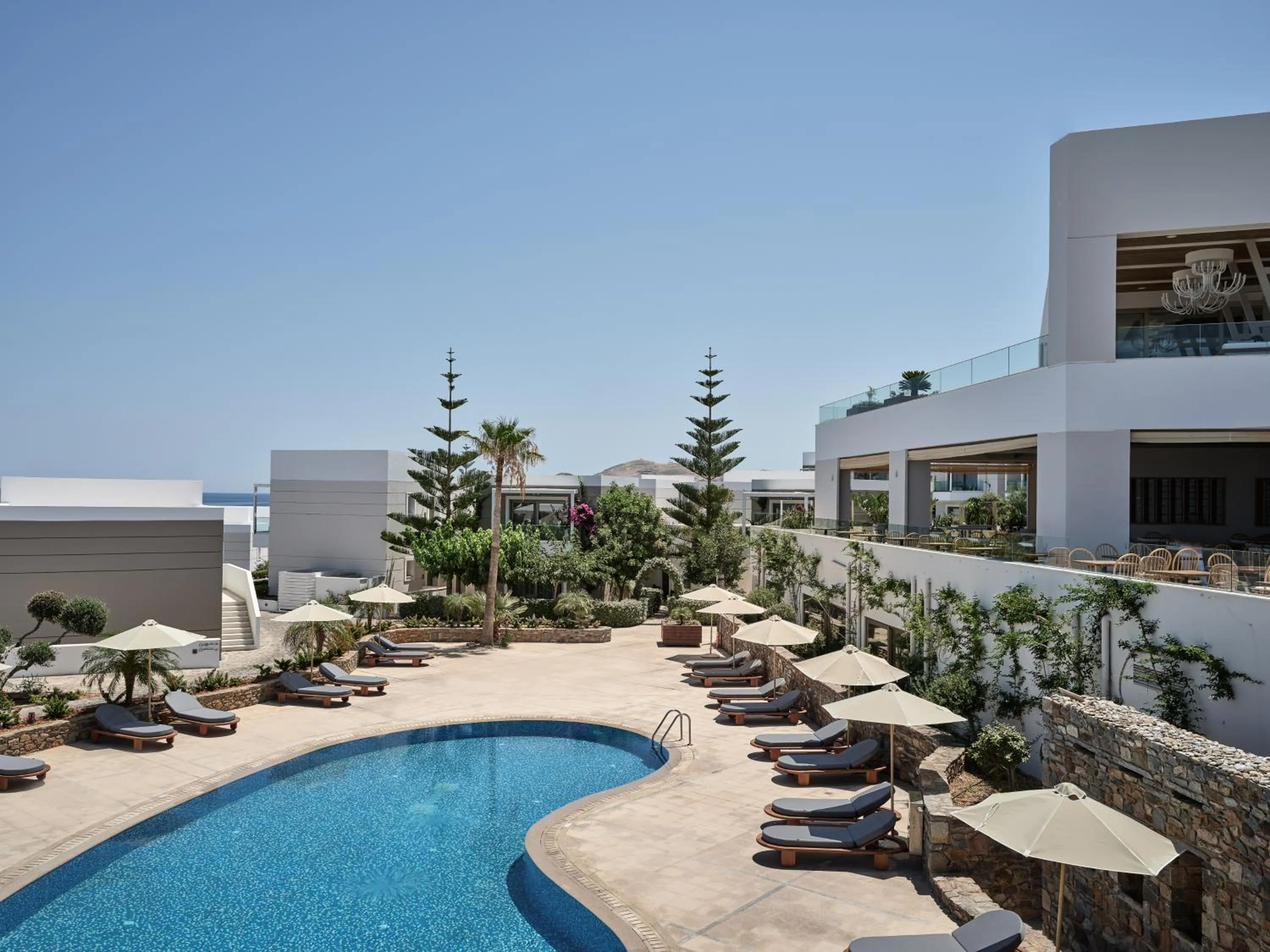 Swimming pool in The Royal Blue a Luxury Beach Resort