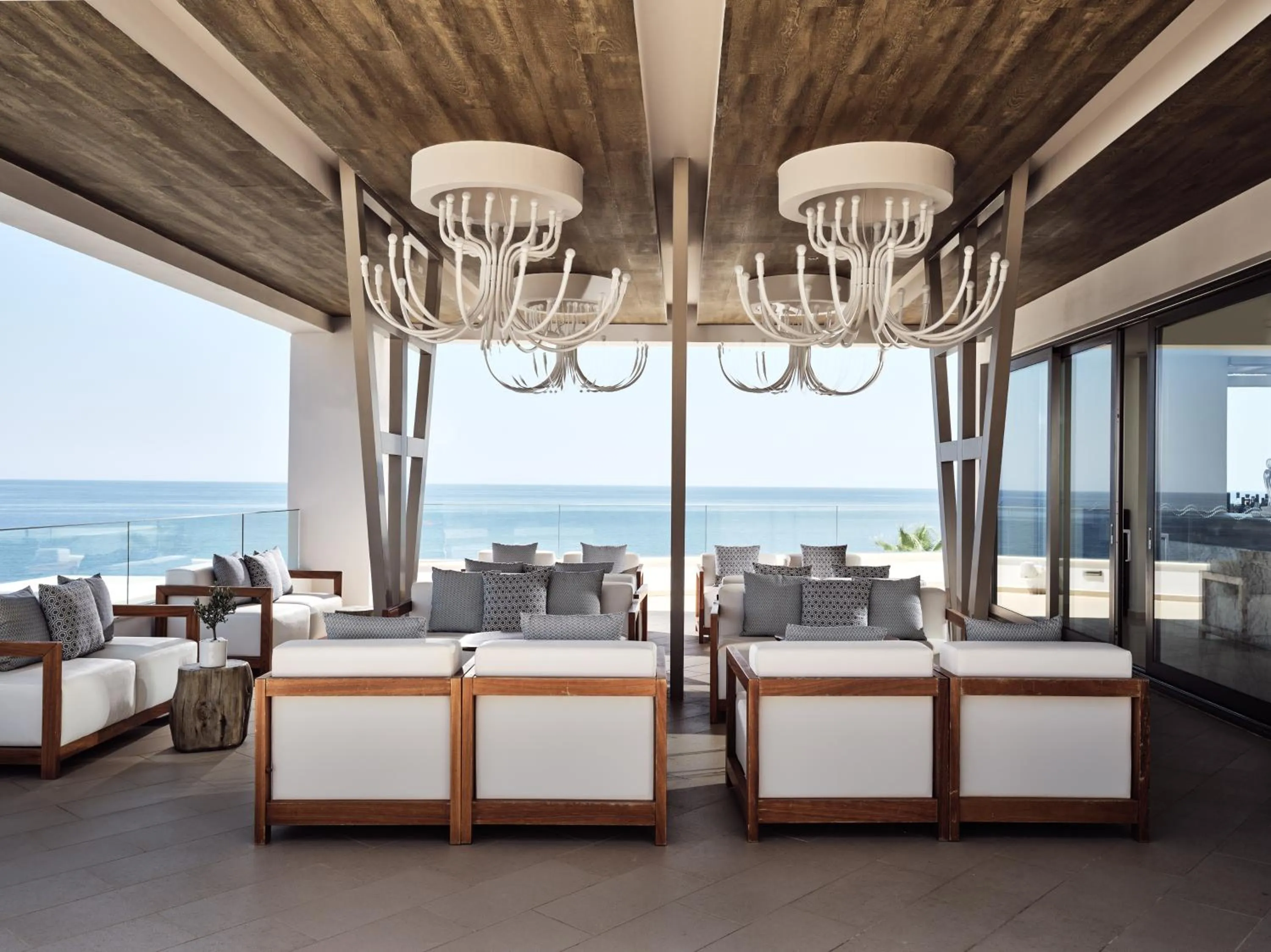 Lounge or bar in The Royal Blue a Luxury Beach Resort