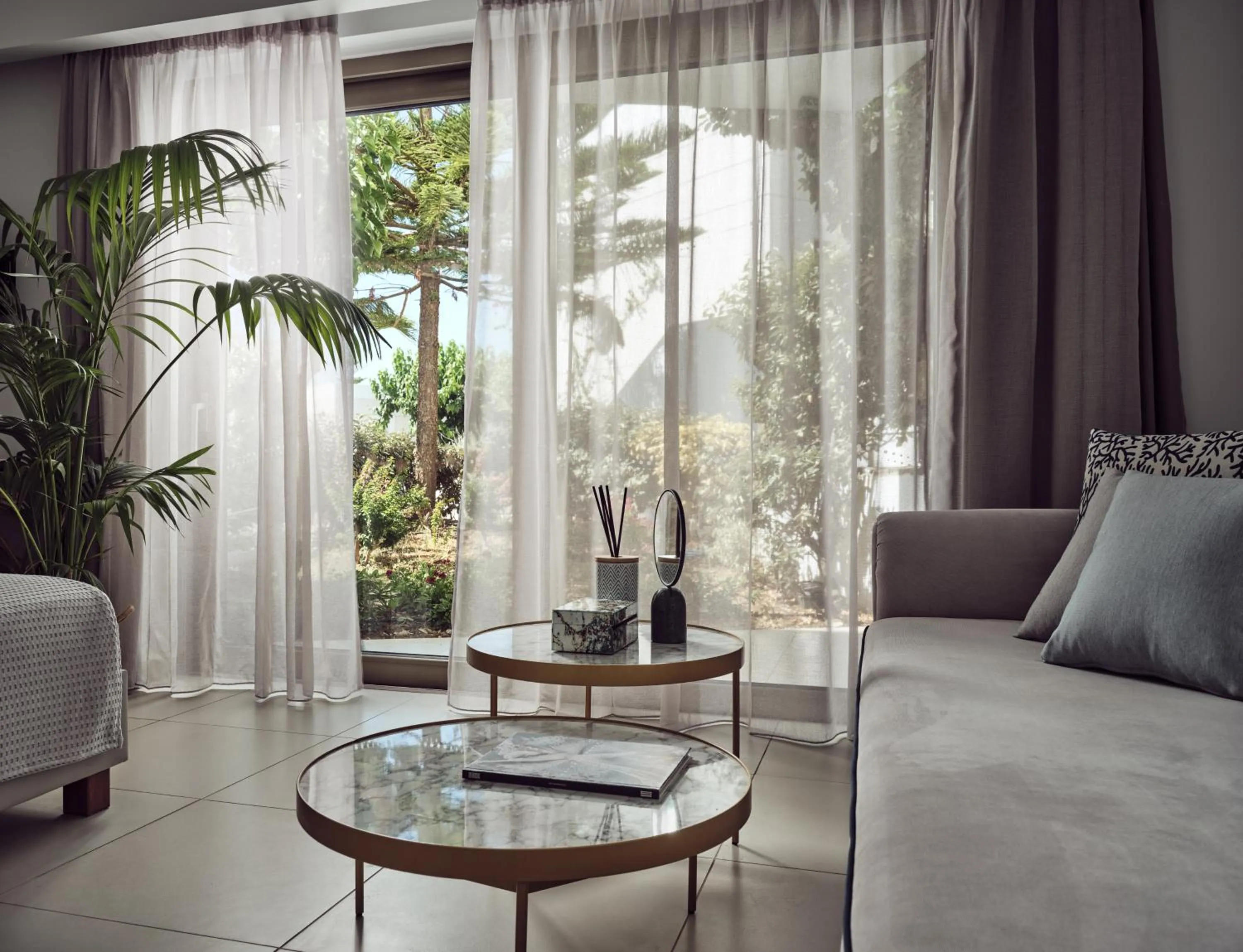 Garden view in The Royal Blue a Luxury Beach Resort