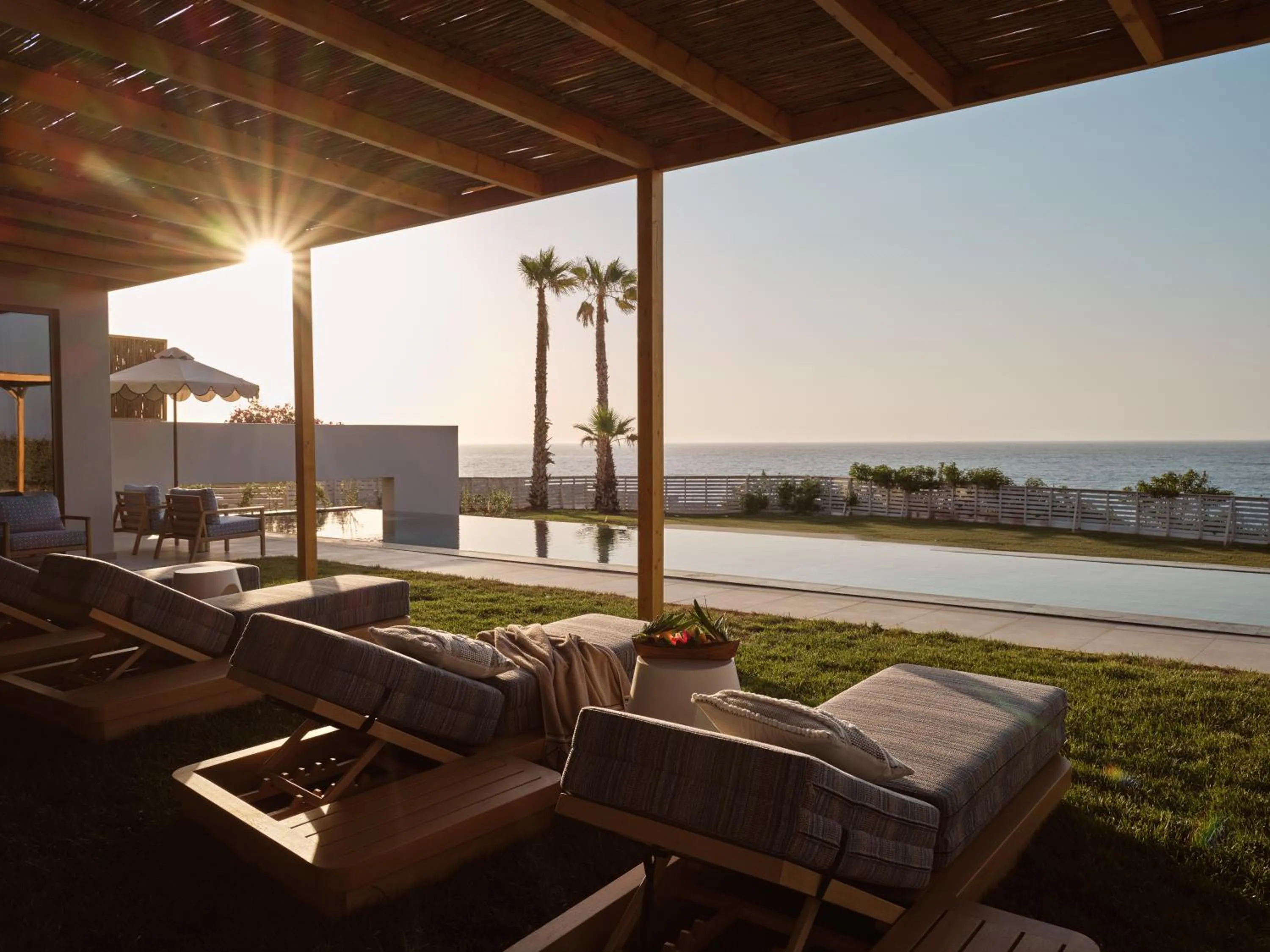 Patio in The Royal Blue a Luxury Beach Resort
