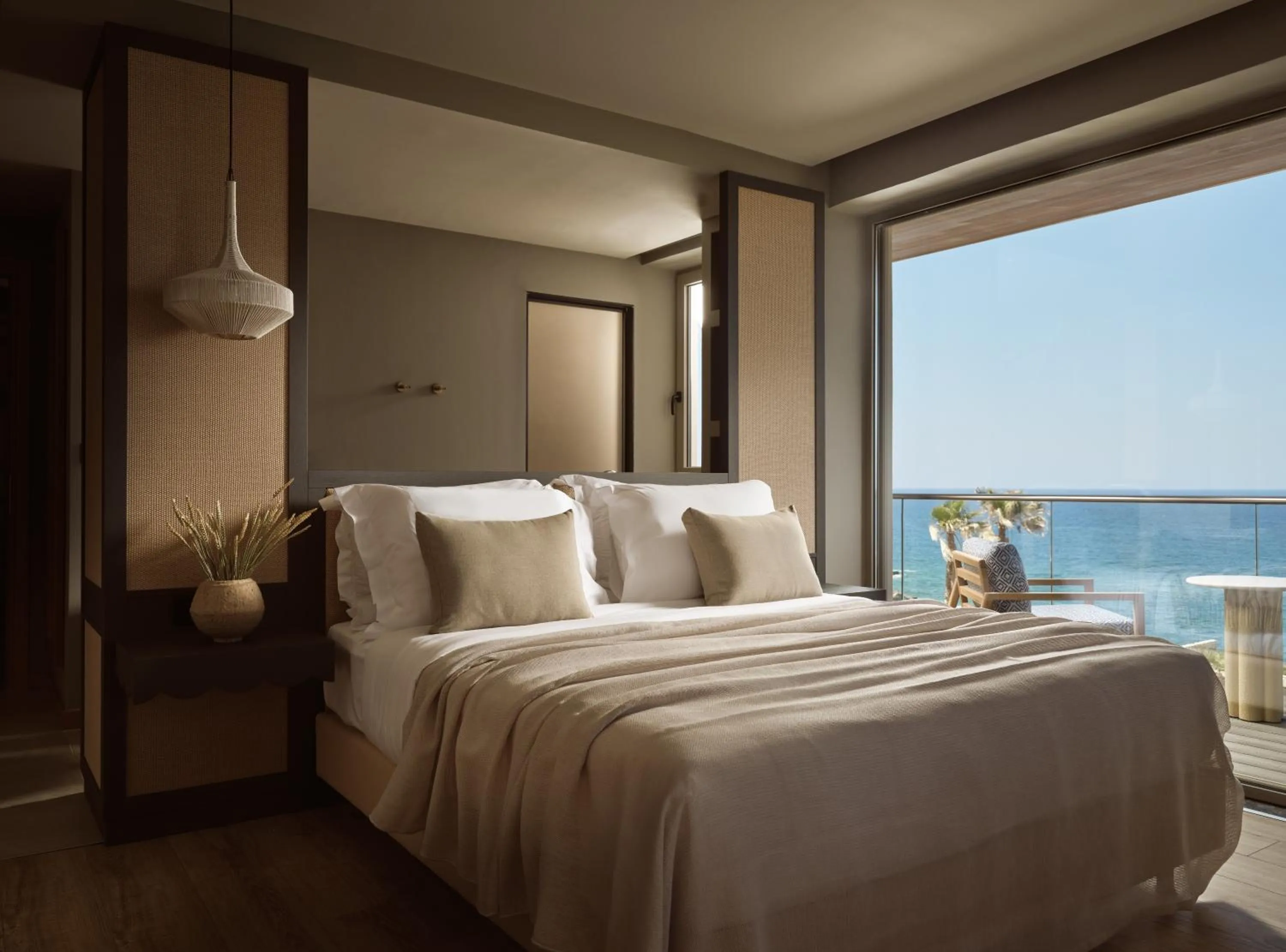 Bedroom, Bed in The Royal Blue a Luxury Beach Resort