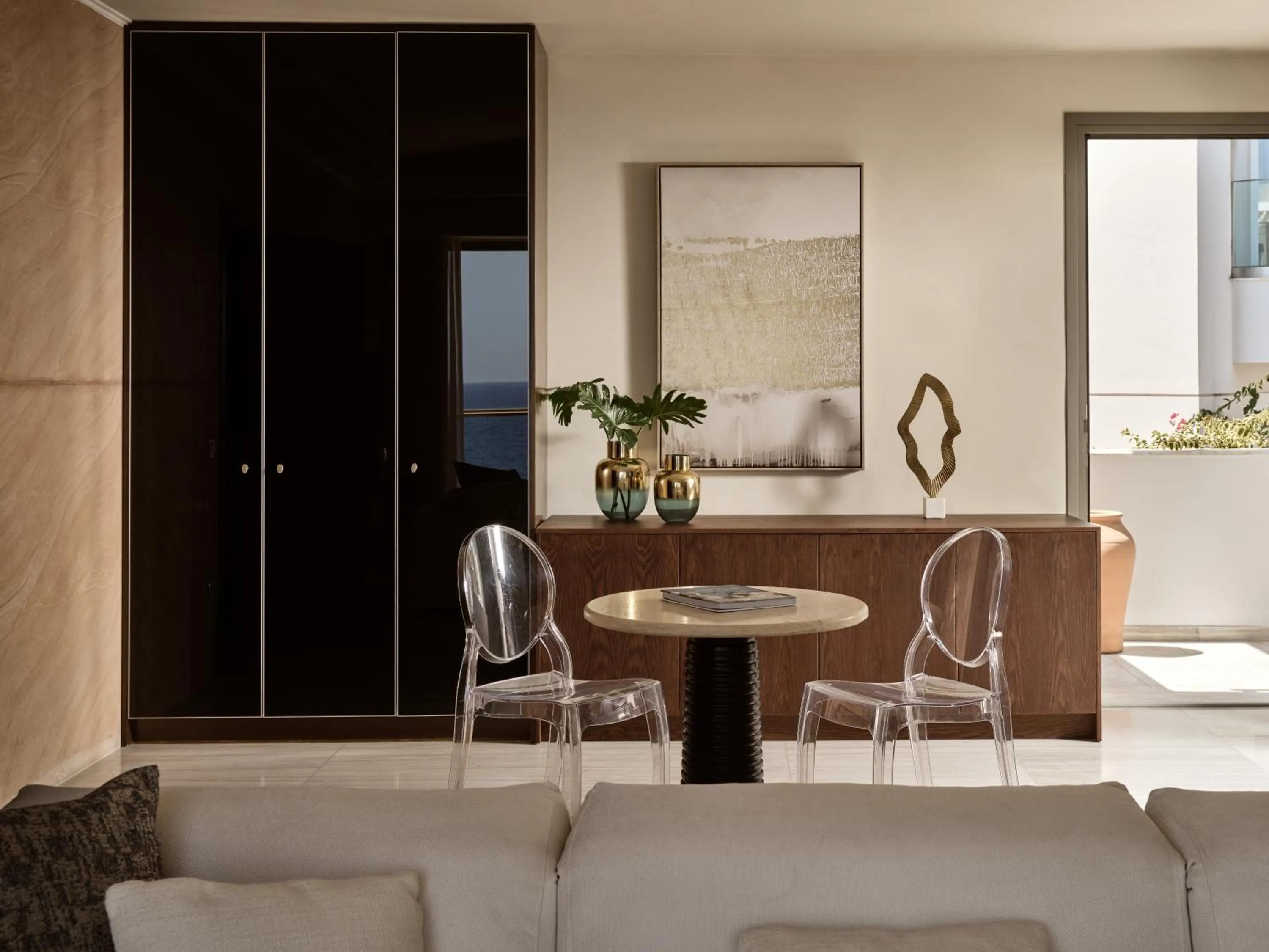 Seating area in The Royal Blue a Luxury Beach Resort