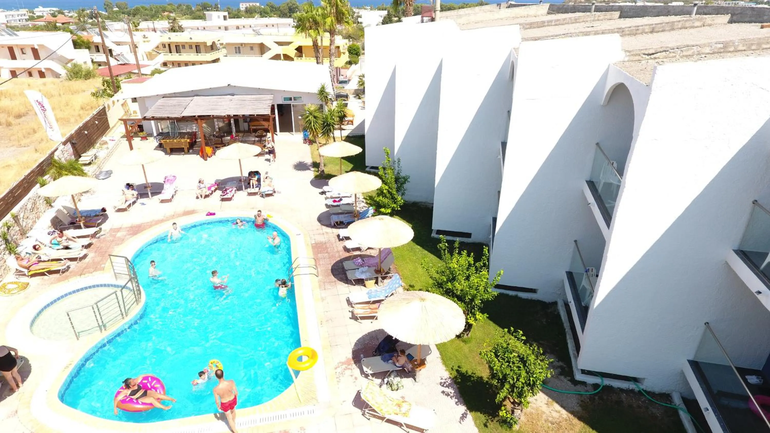 Pool view in Sevastos Studios