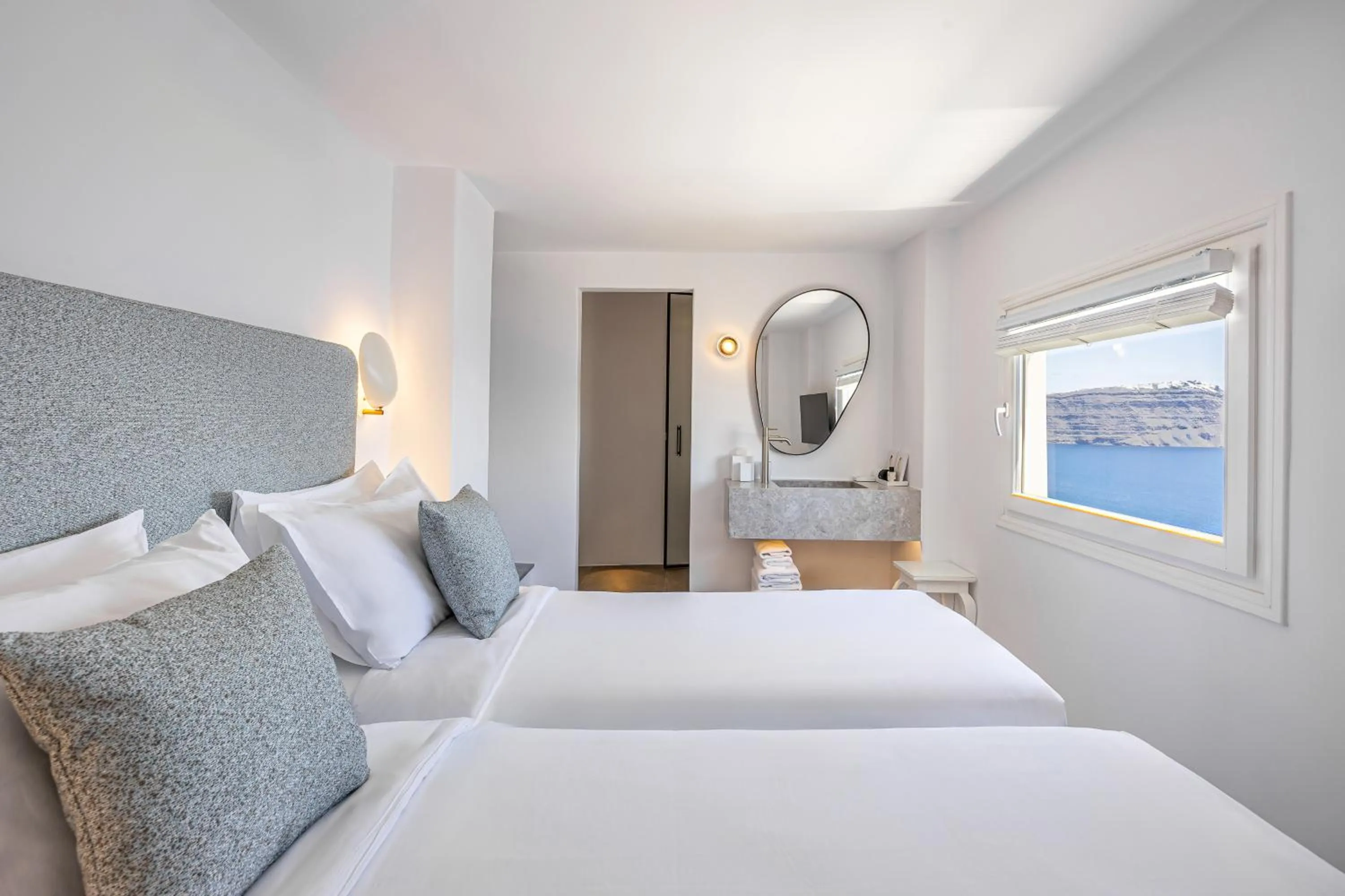 Bed in Canaves Oia Suites - Small Luxury Hotels of the World