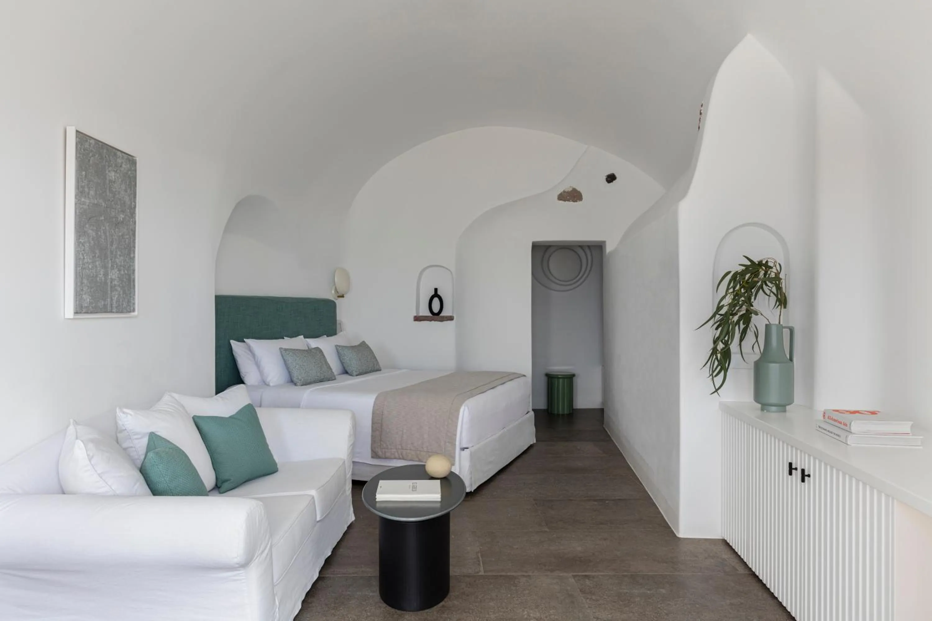 Bed in Canaves Oia Suites - Small Luxury Hotels of the World