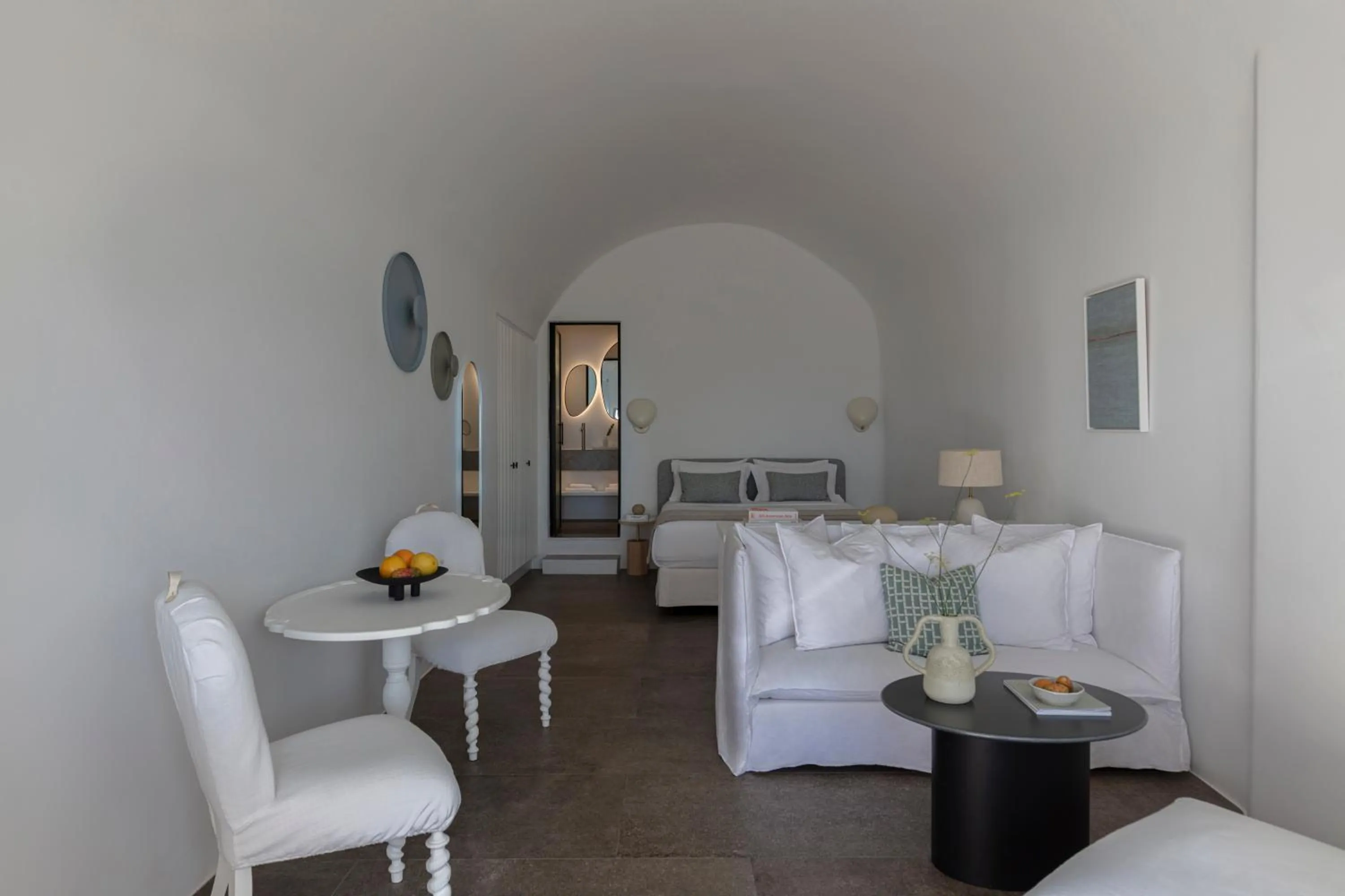 Bed in Canaves Oia Suites - Small Luxury Hotels of the World