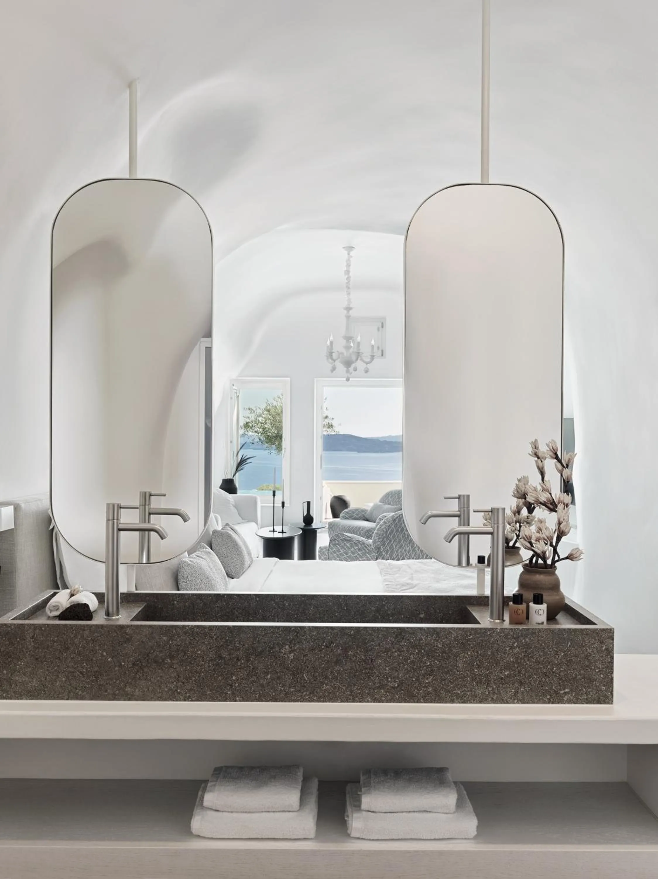 Bathroom in Canaves Oia Suites - Small Luxury Hotels of the World