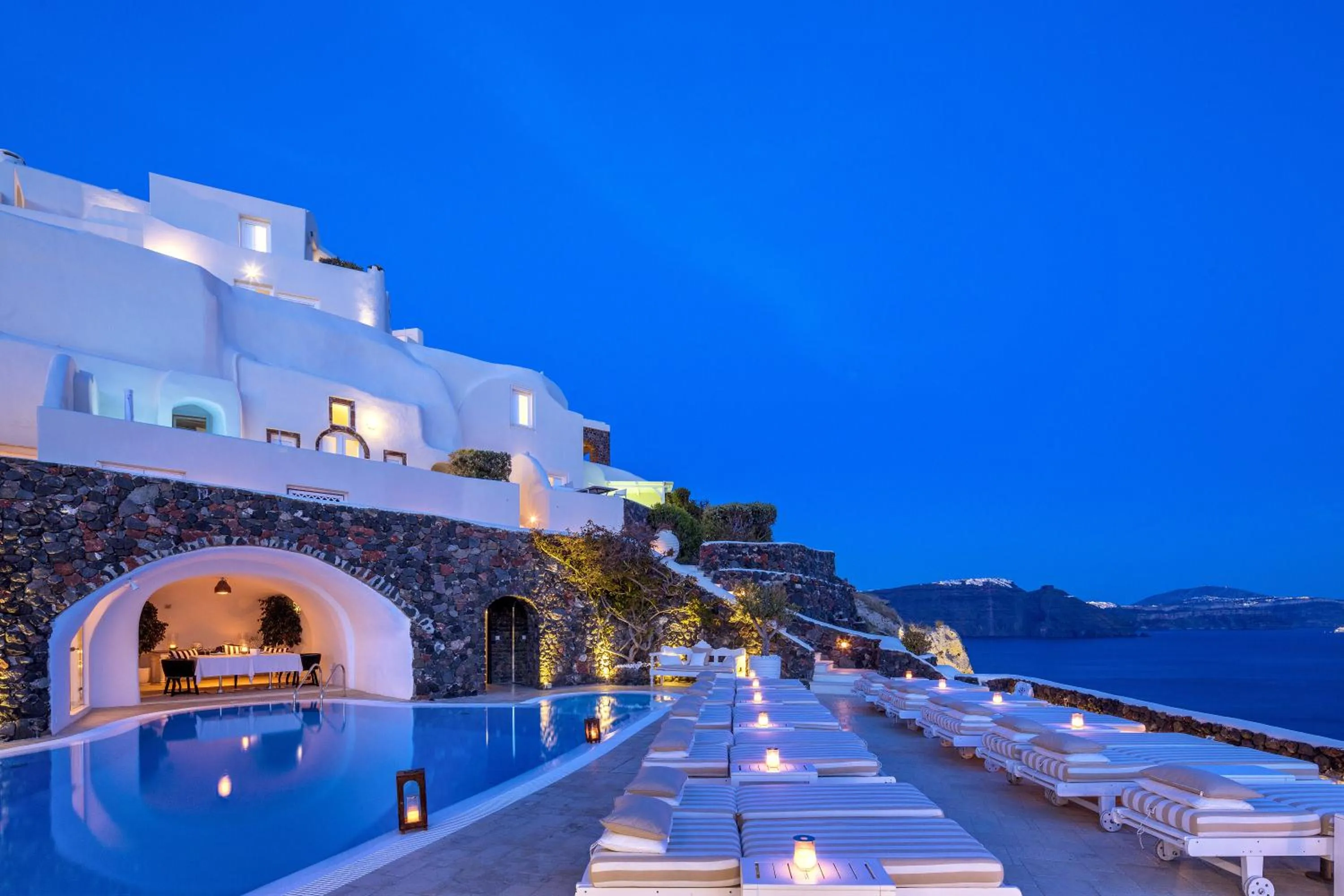 Patio in Canaves Oia Suites - Small Luxury Hotels of the World