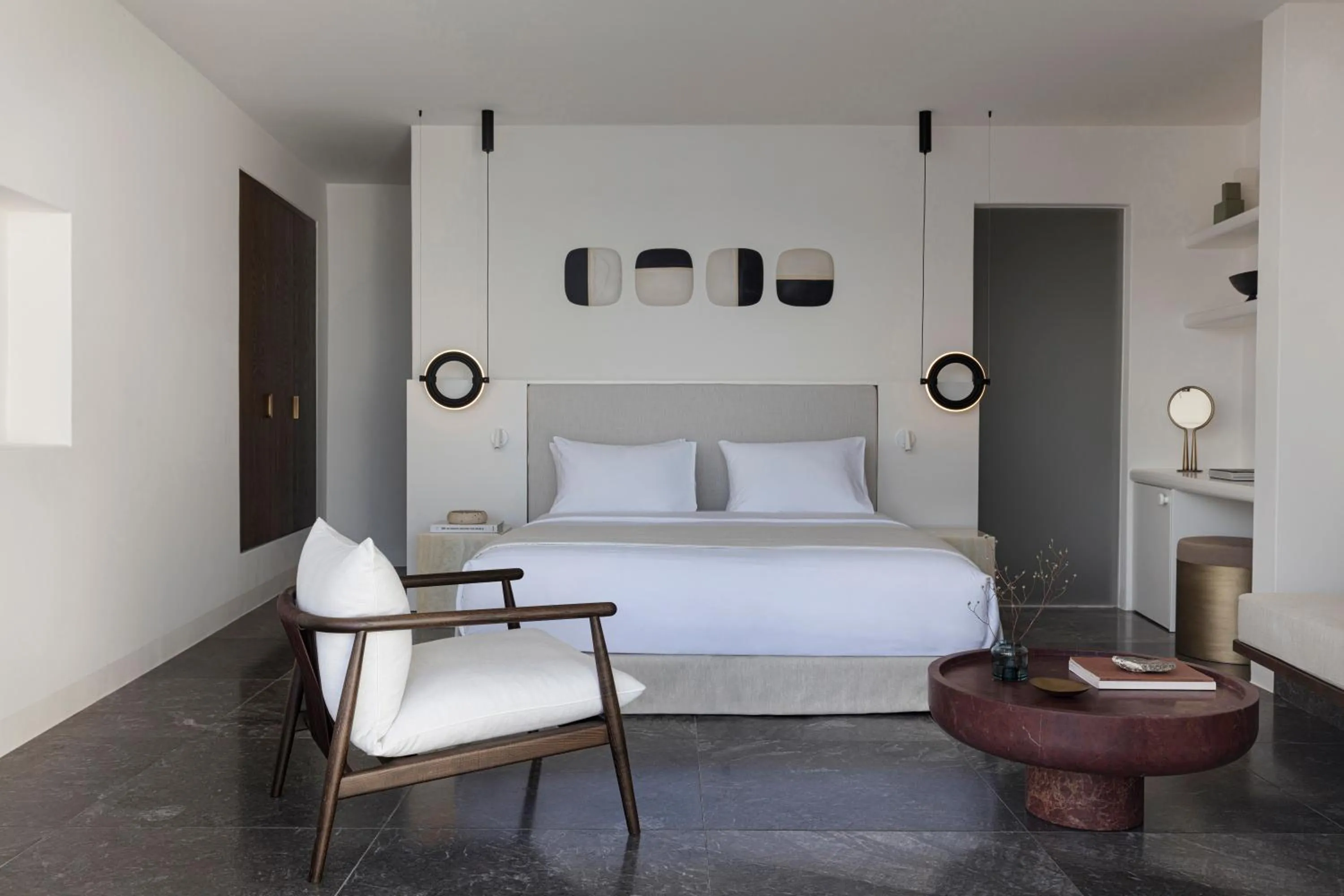 Photo of the whole room, Bed in Canaves Oia Suites - Small Luxury Hotels of the World