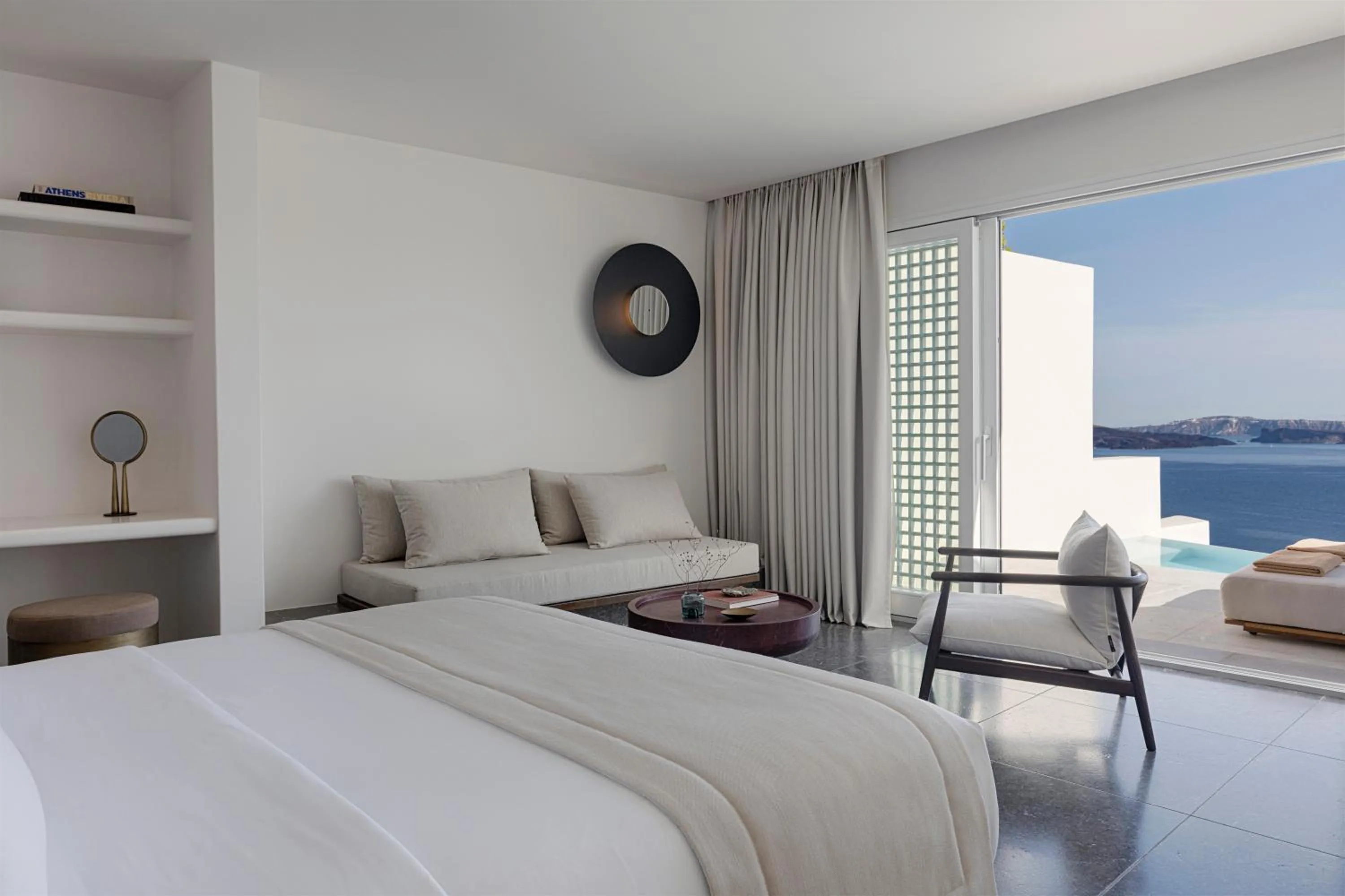 Bedroom, Bed in Canaves Oia Suites - Small Luxury Hotels of the World