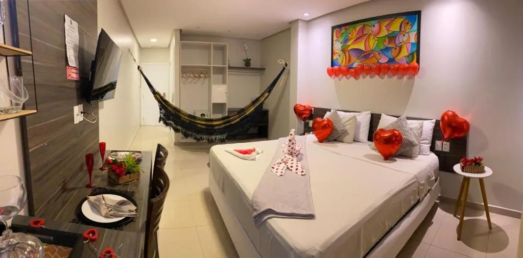 Bed in Hotel Palace Santarém Brasil