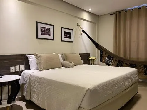 Bed in Hotel Palace Santarém Brasil