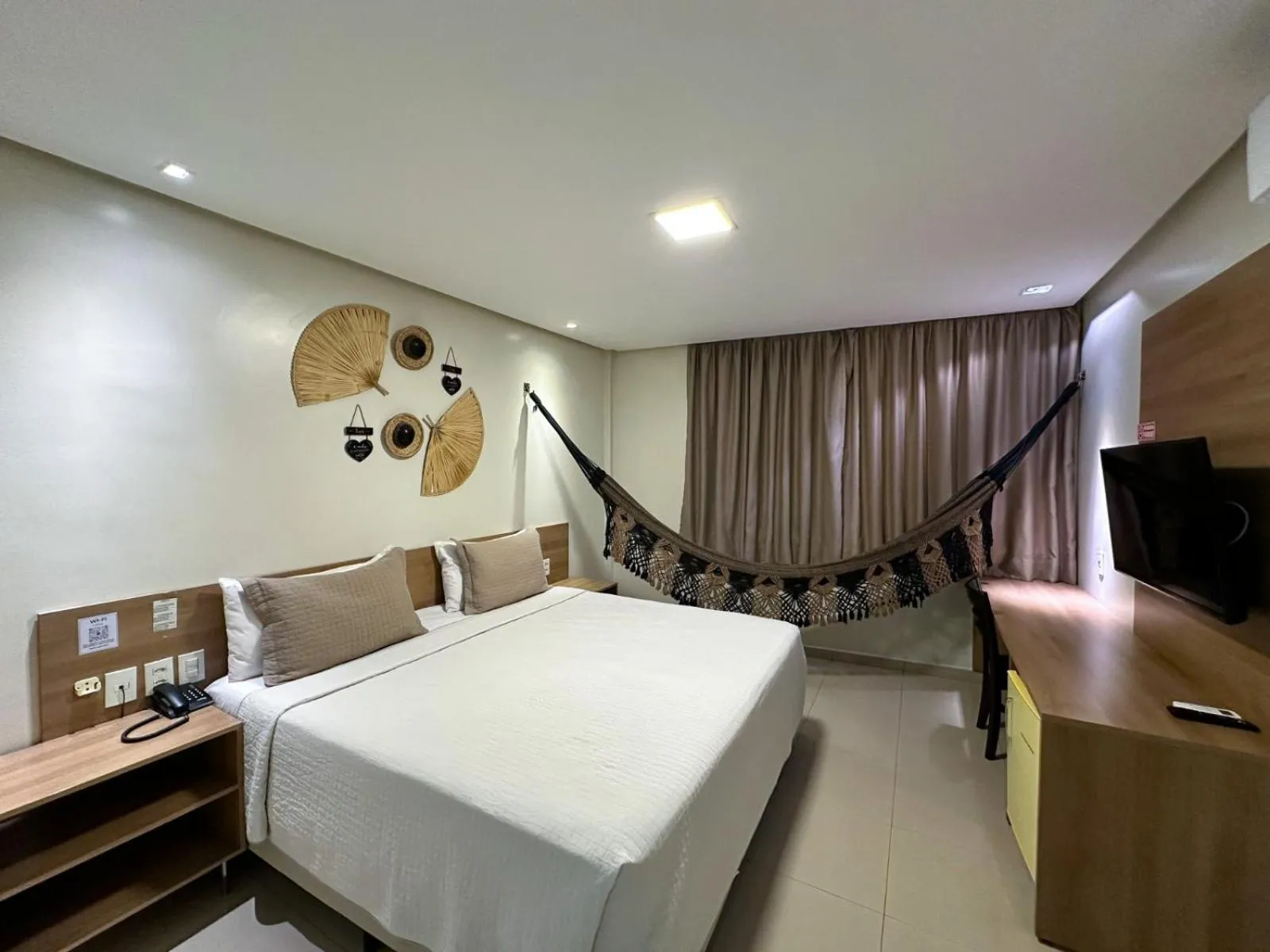 Bed in Hotel Palace Santarém Brasil