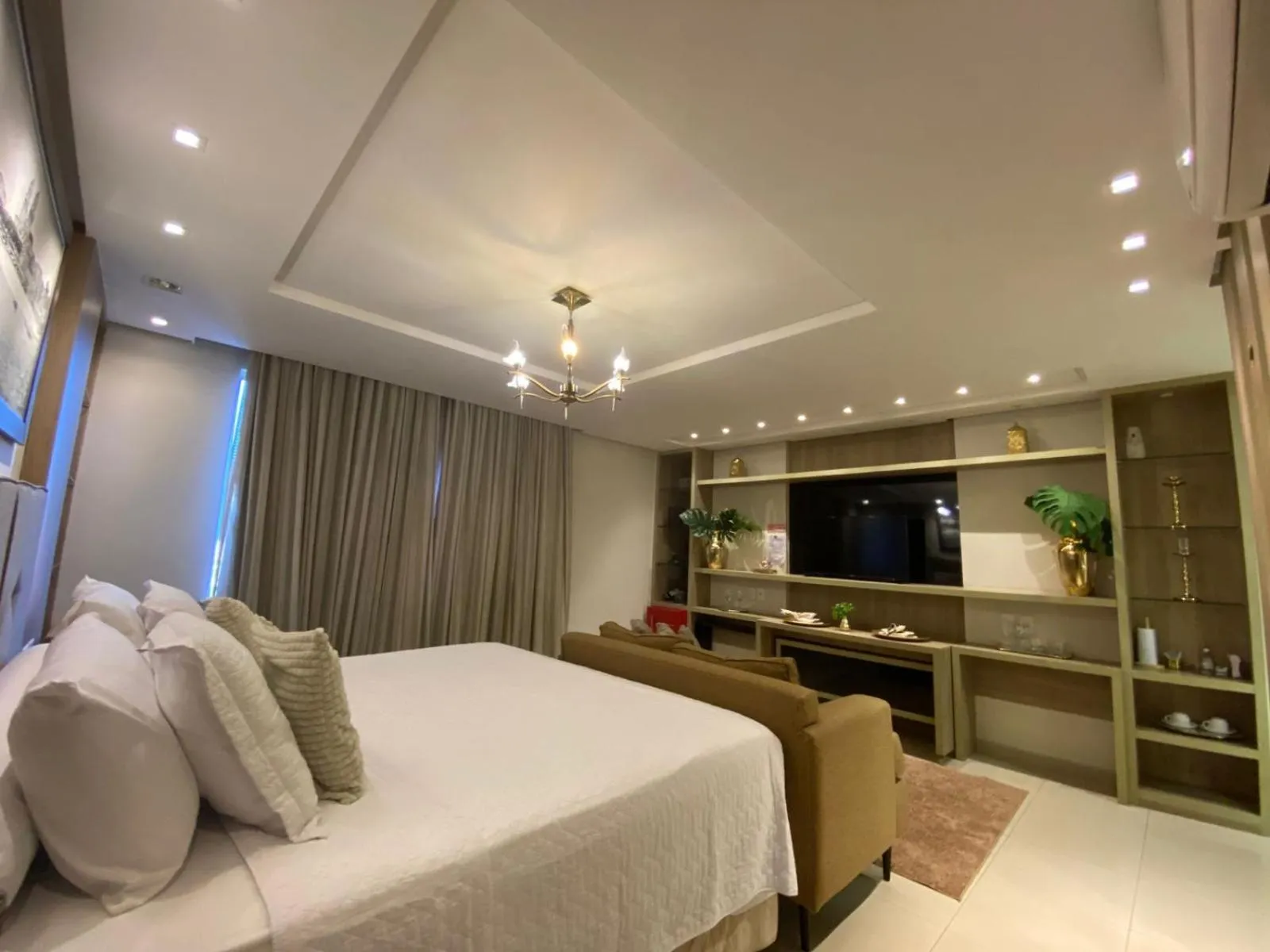 Bed in Hotel Palace Santarém Brasil