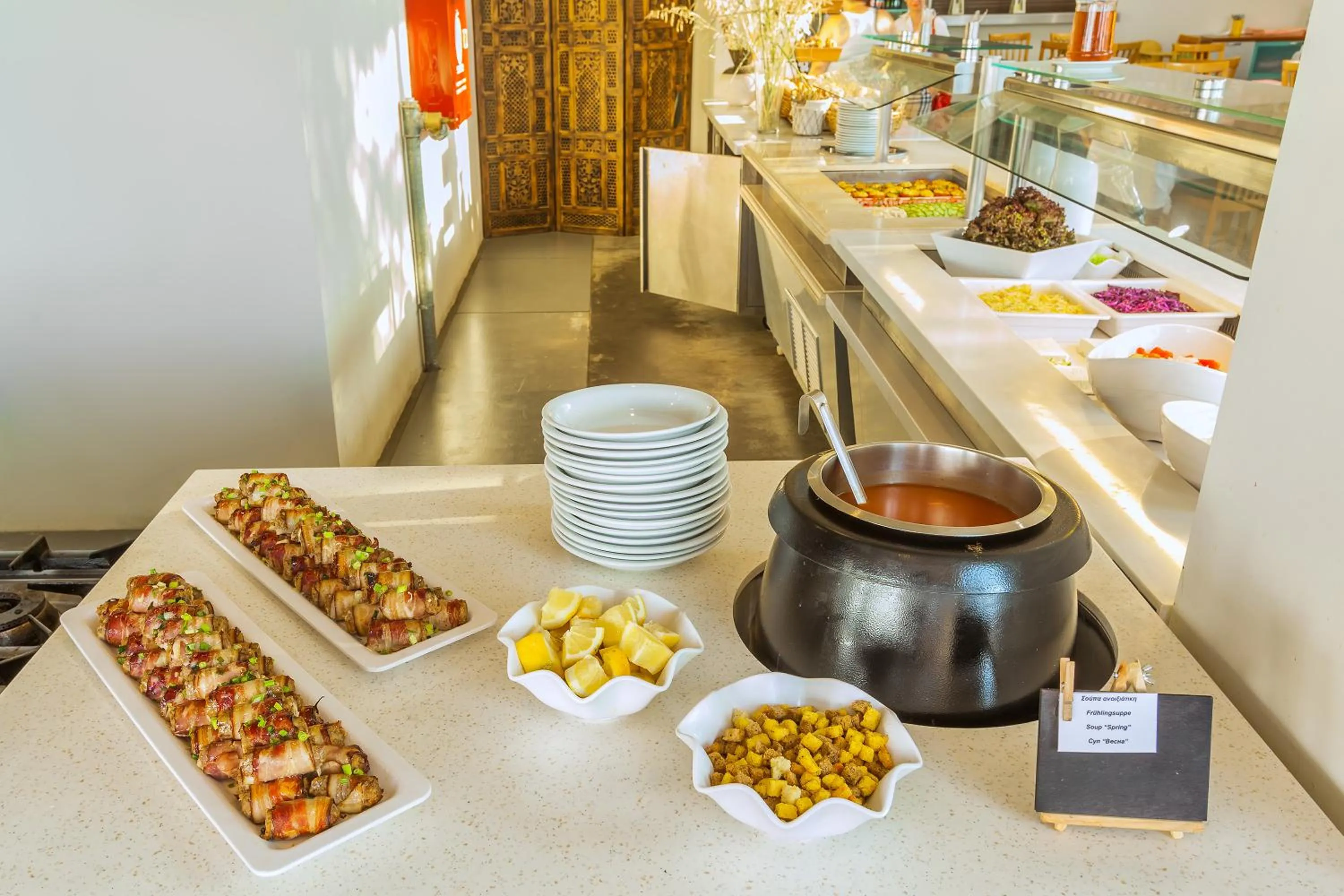 Food close-up in Hotel Kriopigi