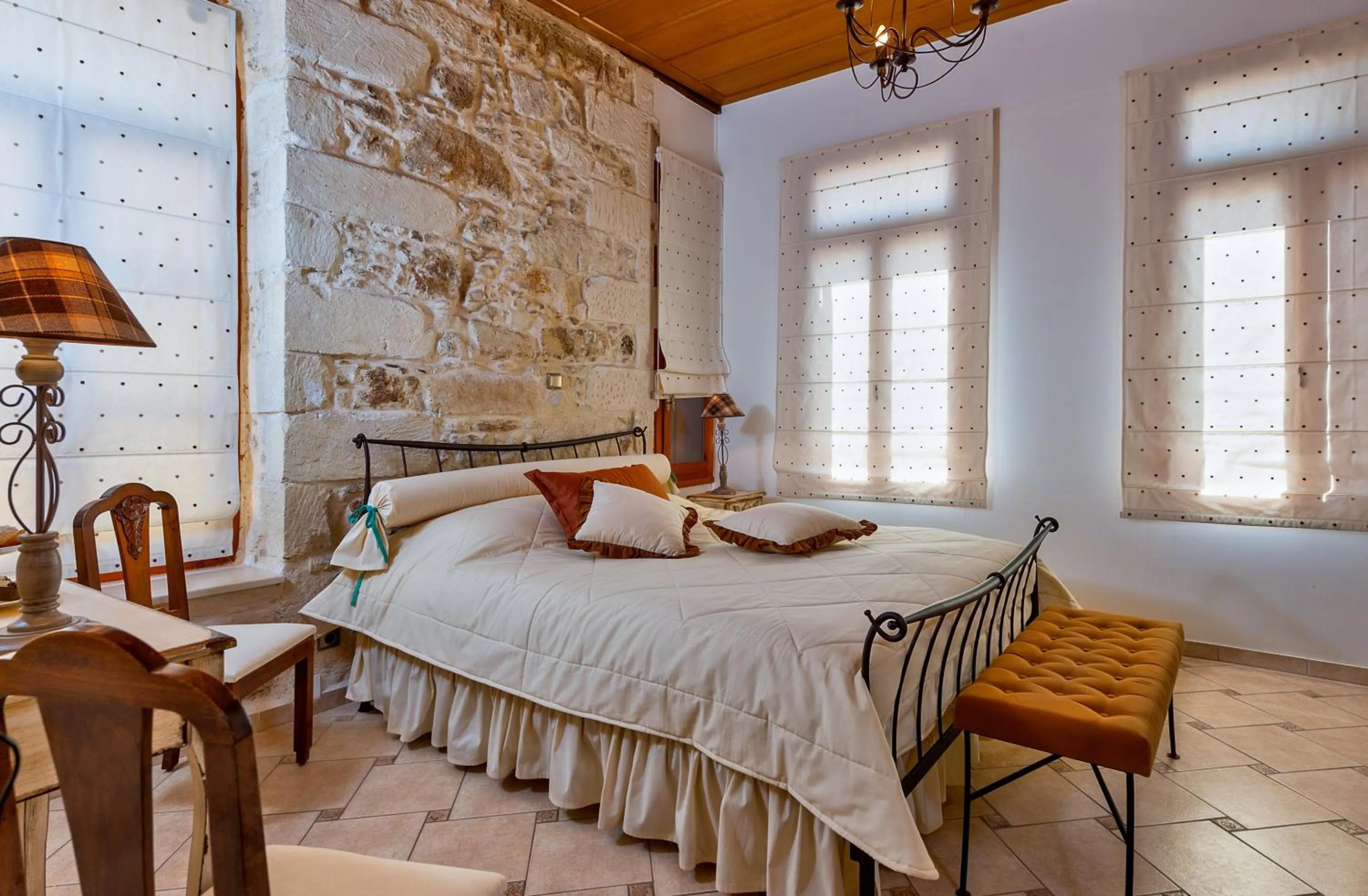 Bed in Avli Lounge Apartments