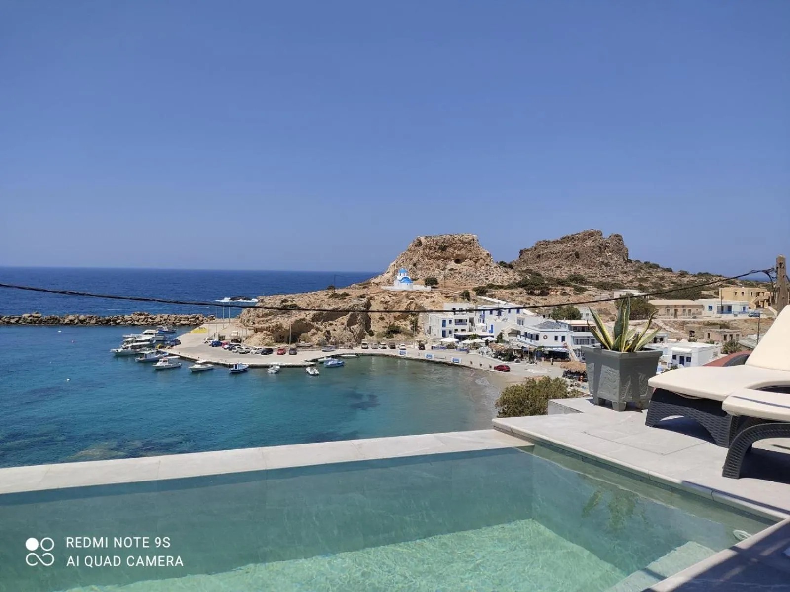 Pool view in Alkioni Hotel