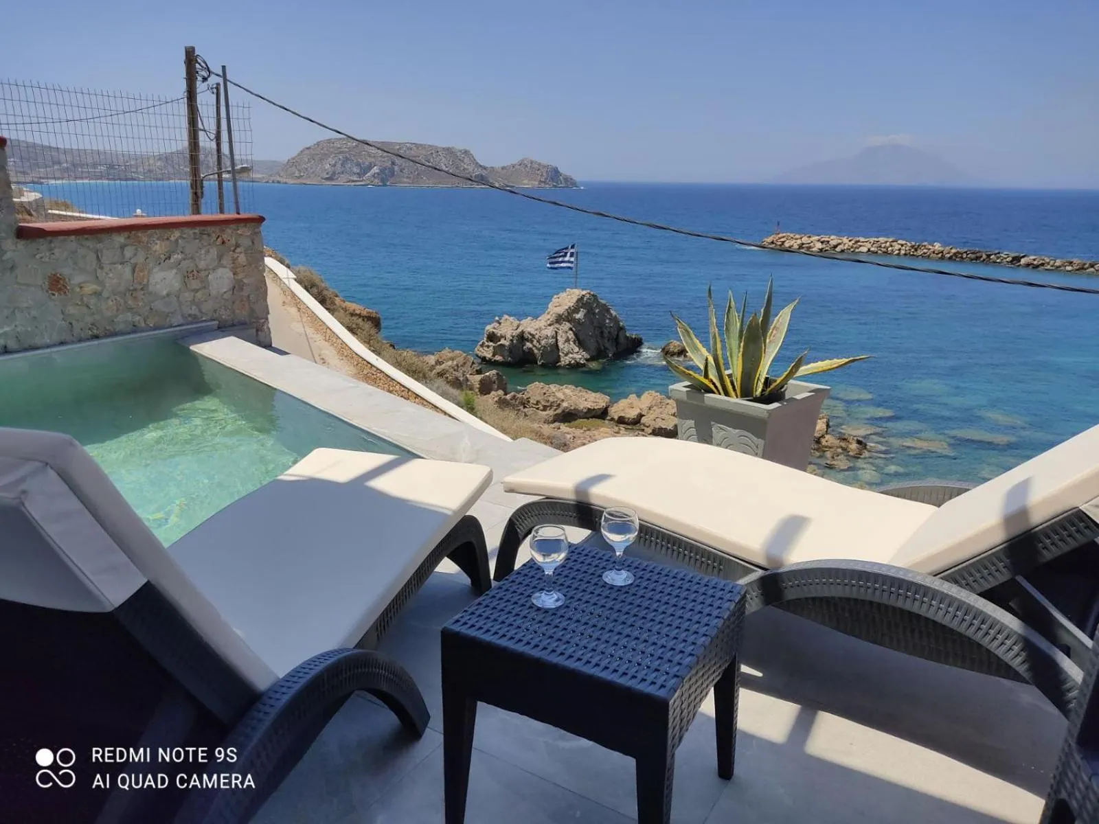 Pool view in Alkioni Hotel