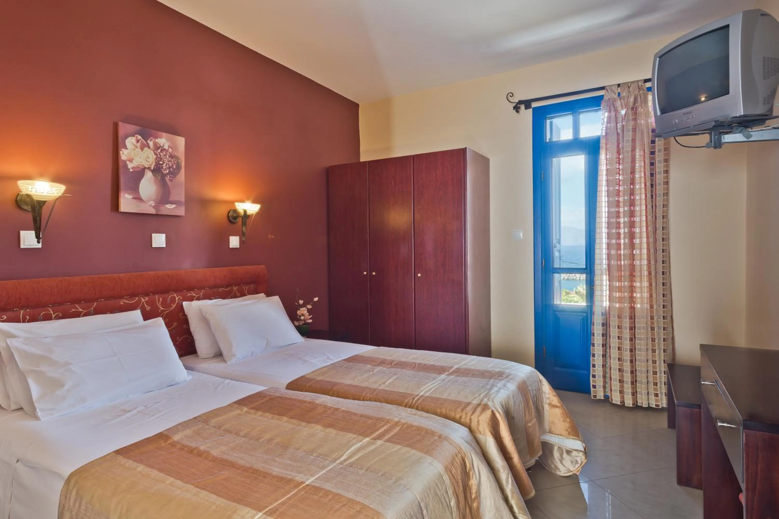 Bed in Alkioni Hotel