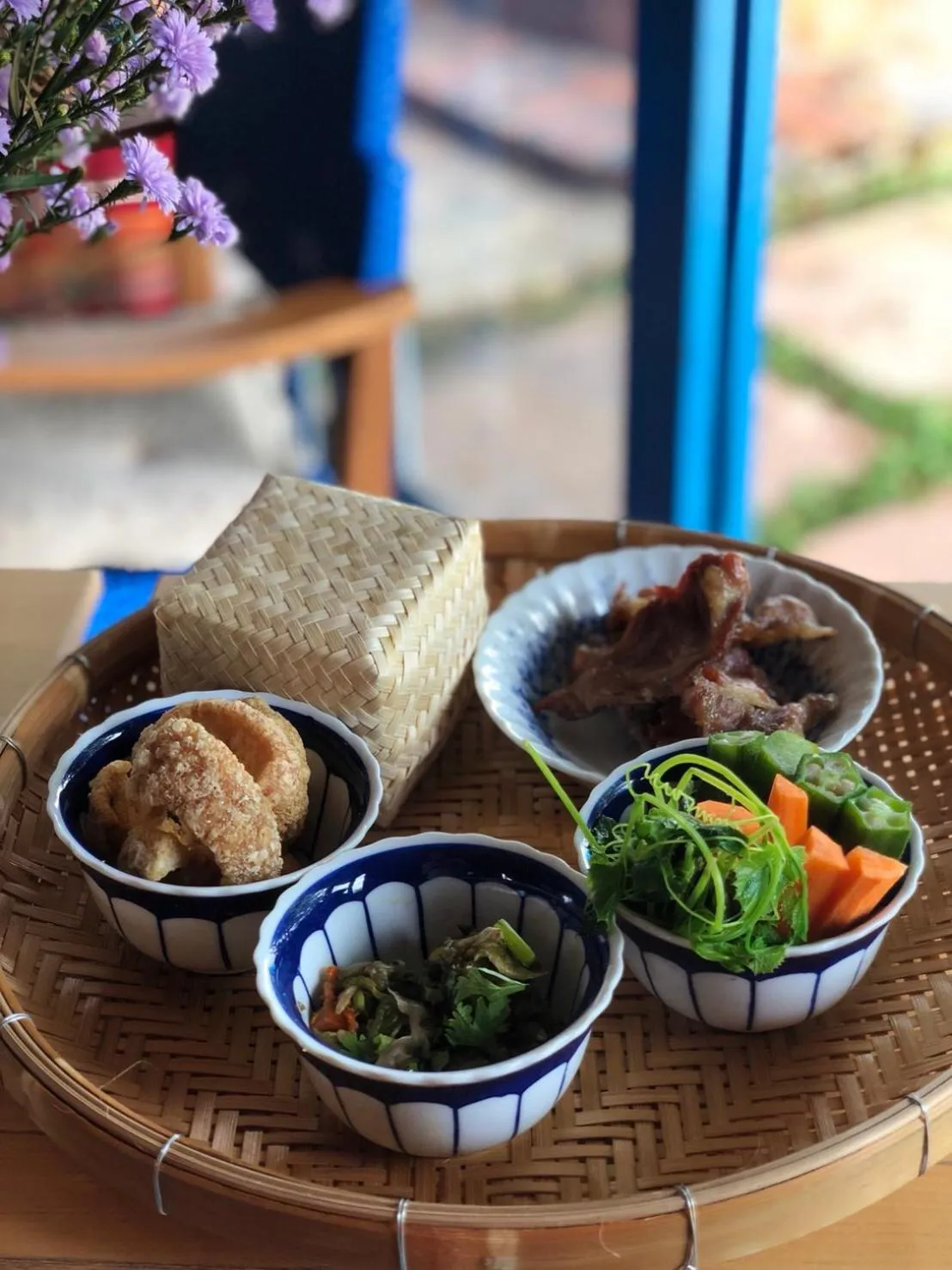 Asian breakfast in Gumbie House
