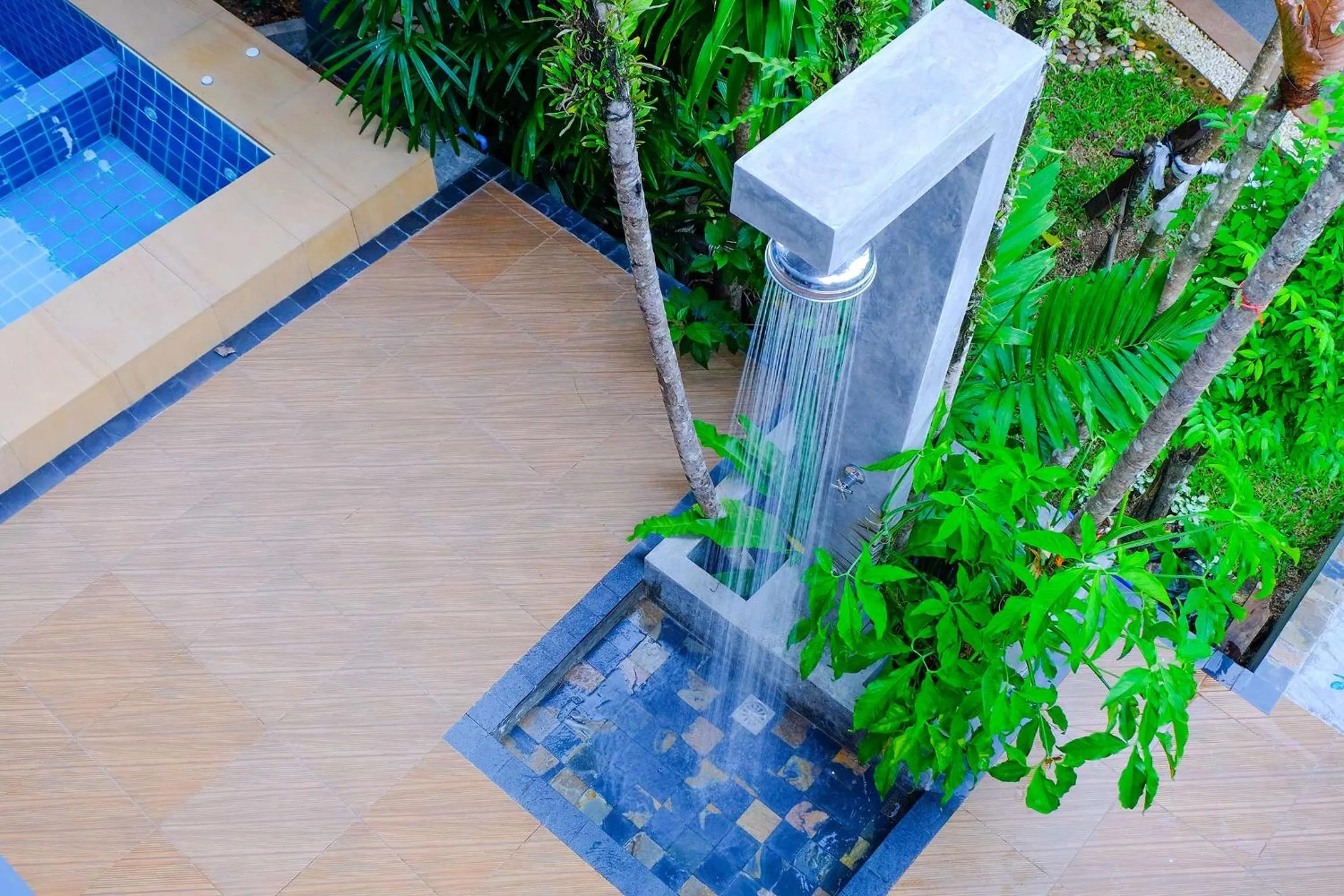 Swimming pool in The Umbrella House