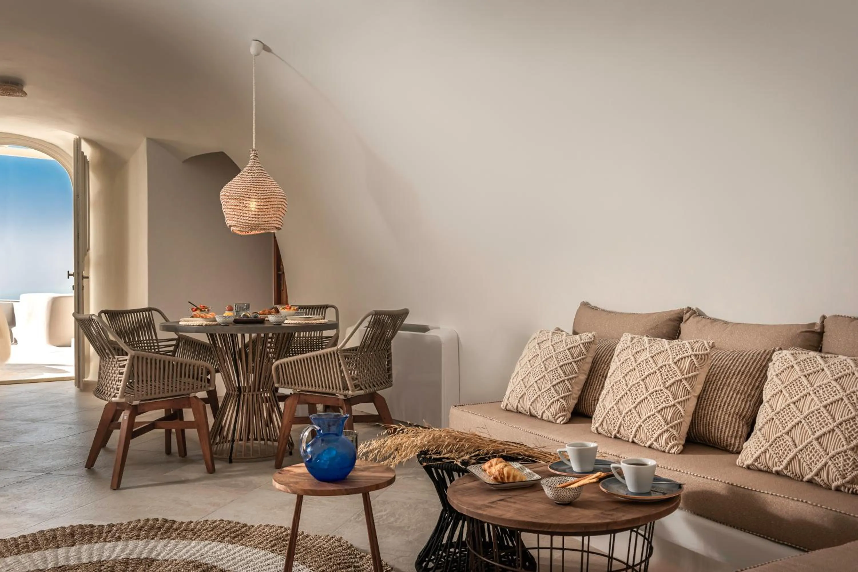 Seating area in White Santorini