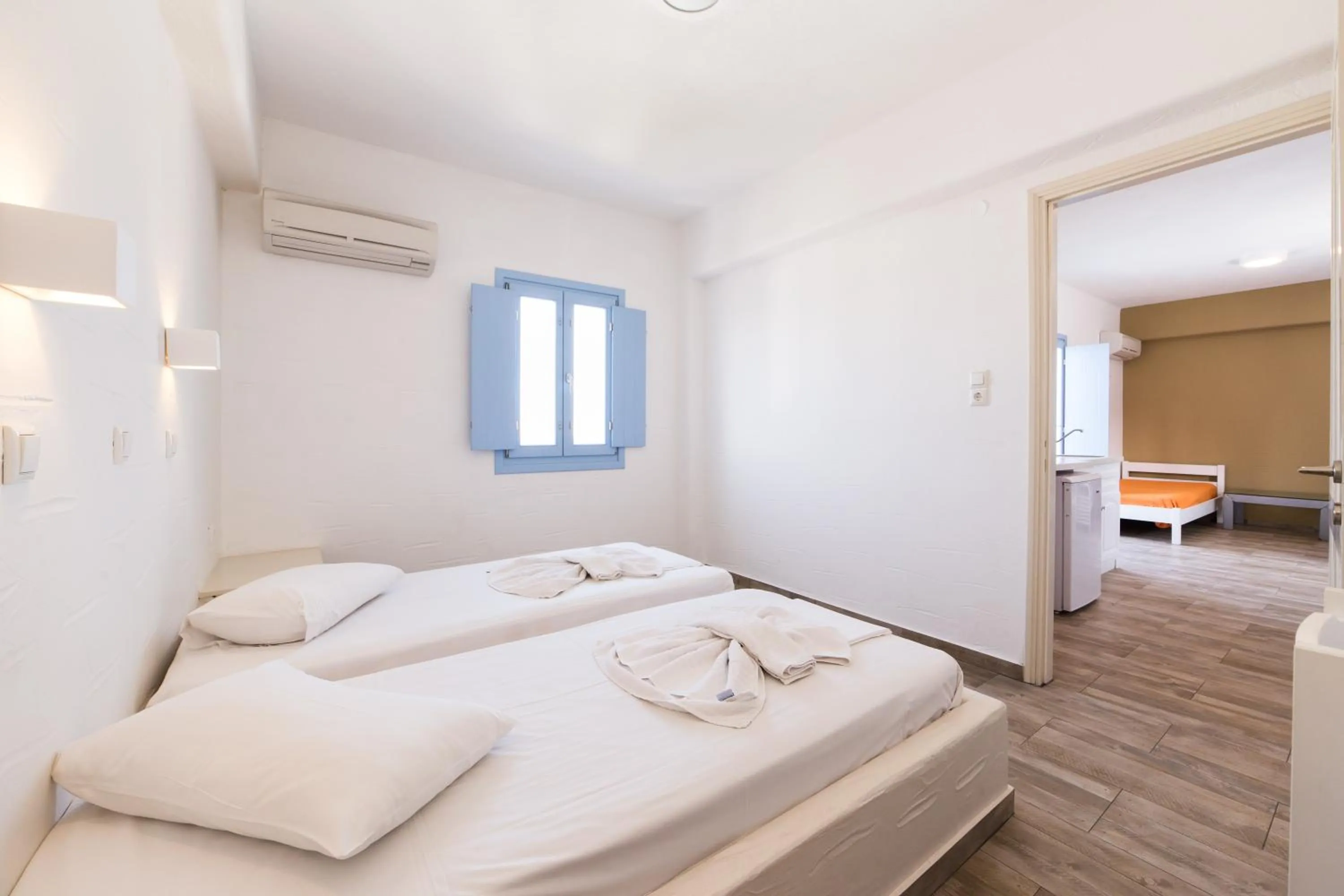 Bedroom in Stratos Apartments & Studios