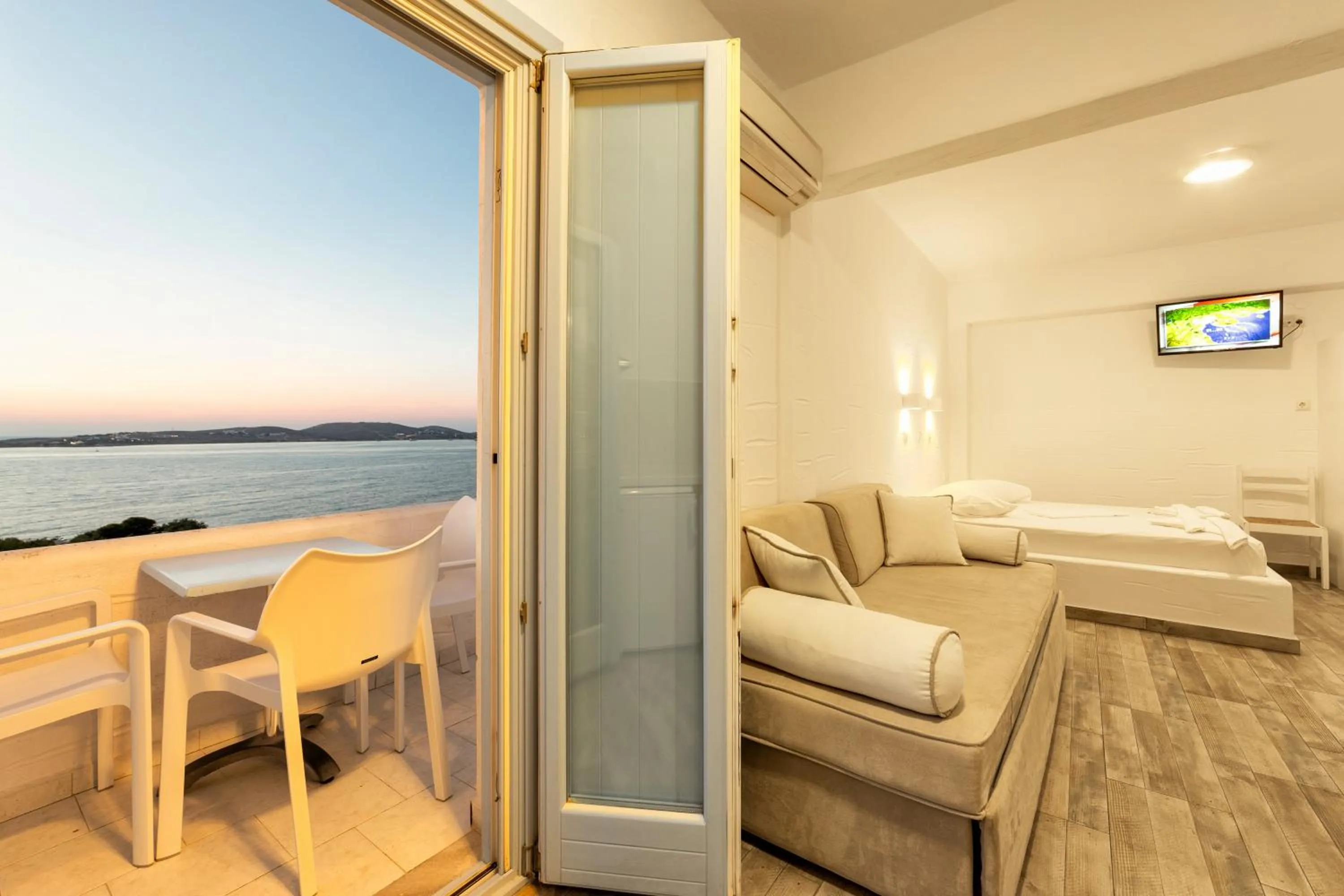 Living room in Stratos Apartments & Studios