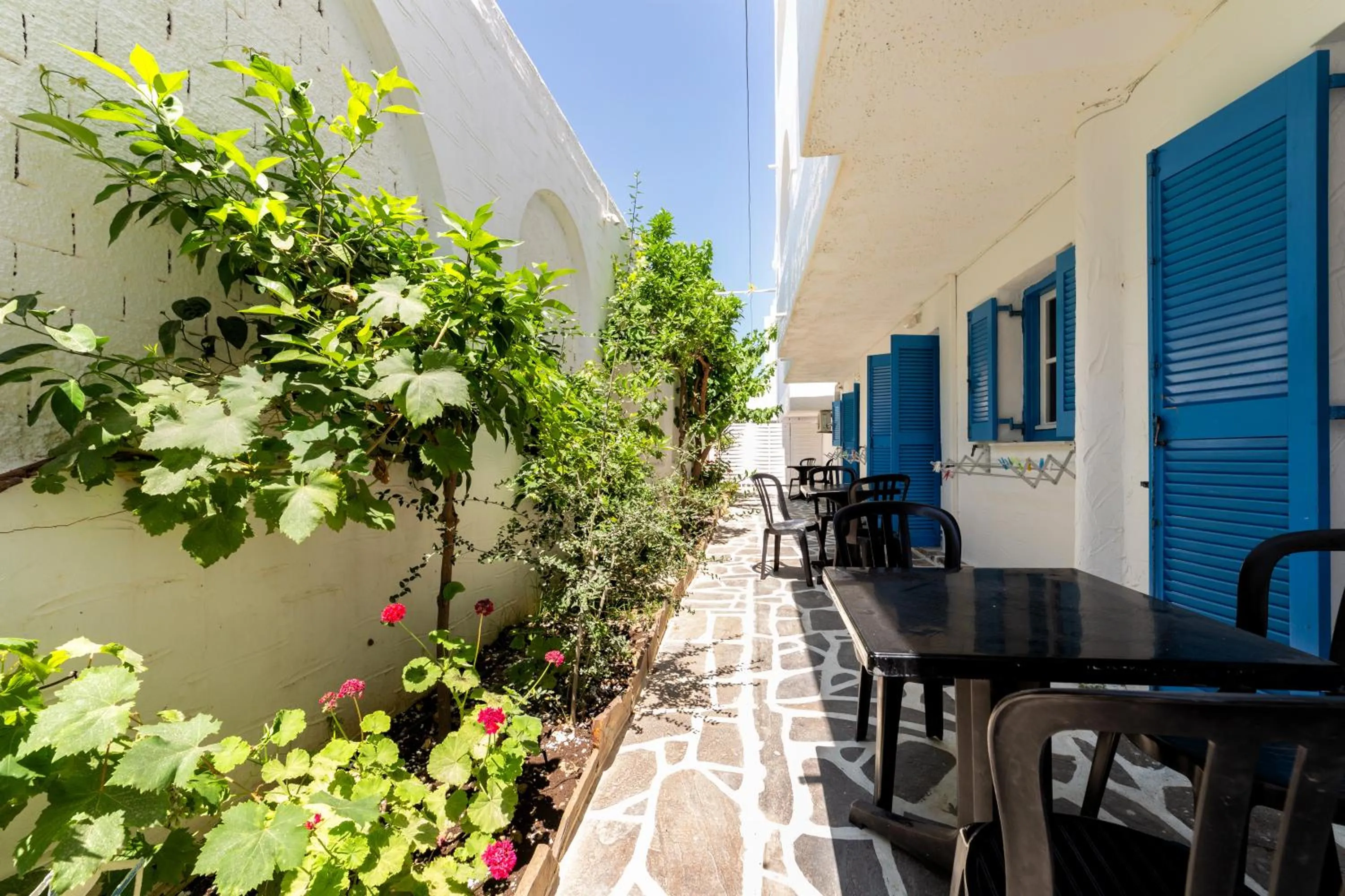 Garden in Stratos Apartments & Studios