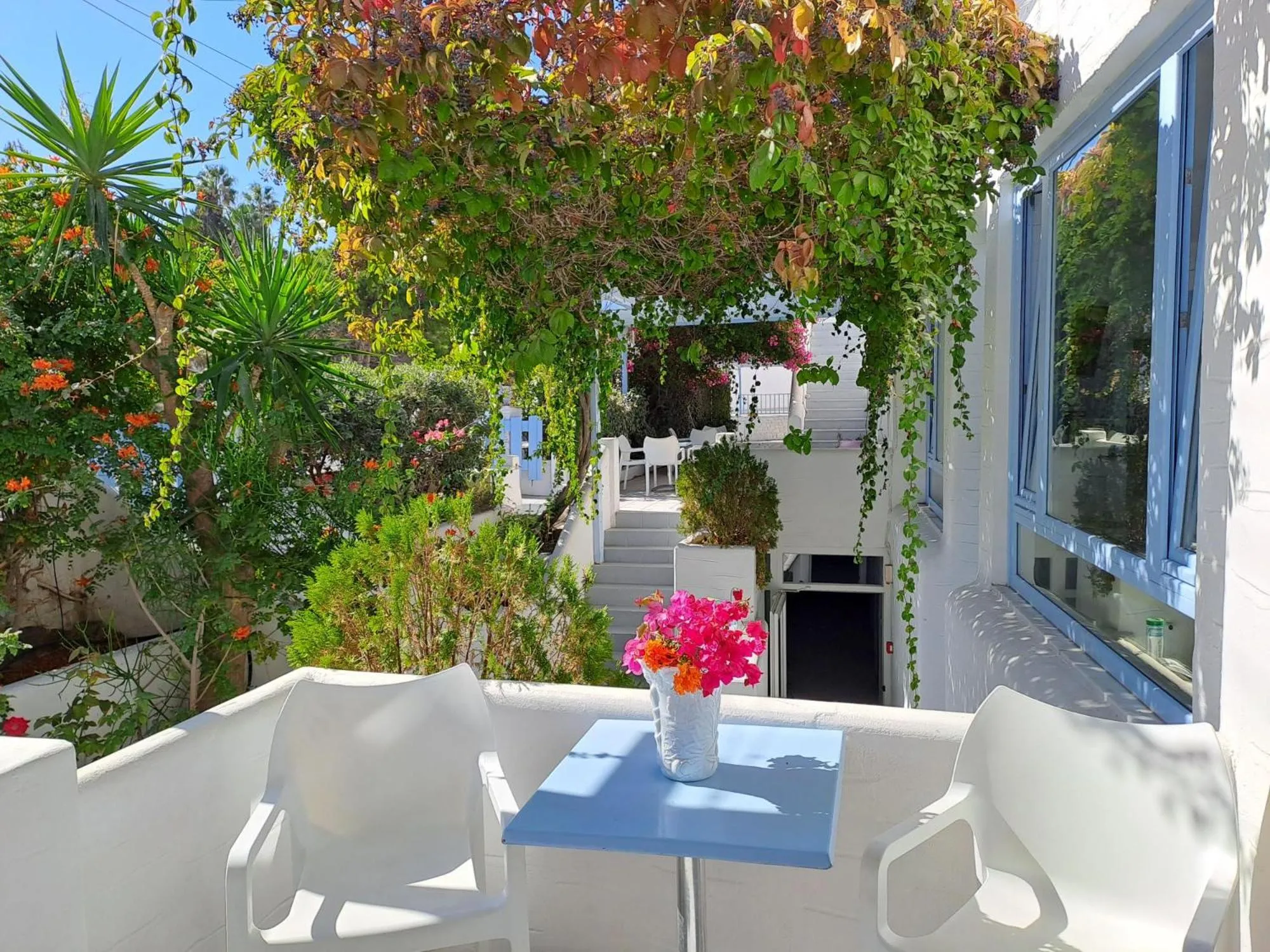 Garden in Stratos Apartments & Studios