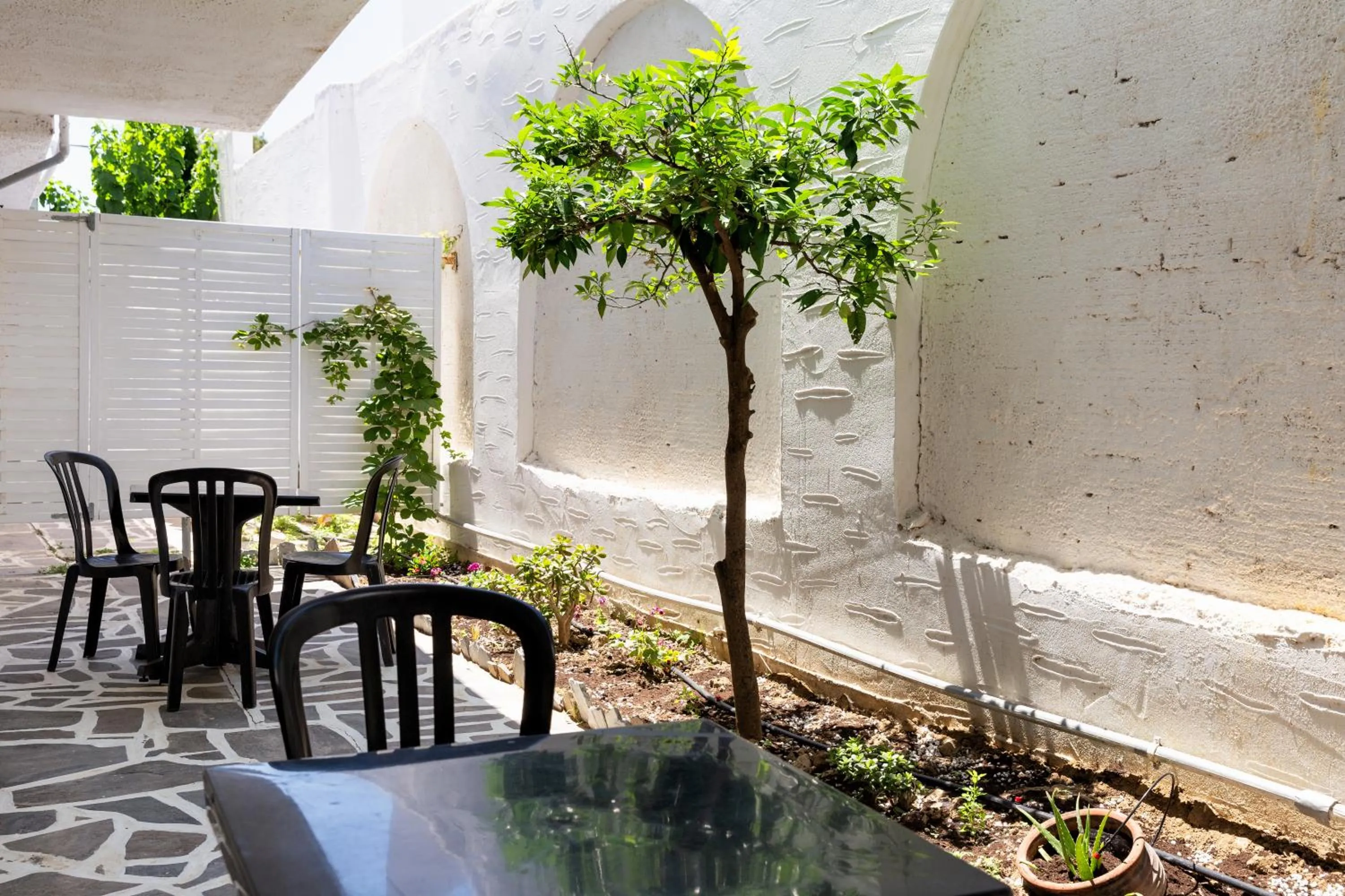 Garden in Stratos Apartments & Studios