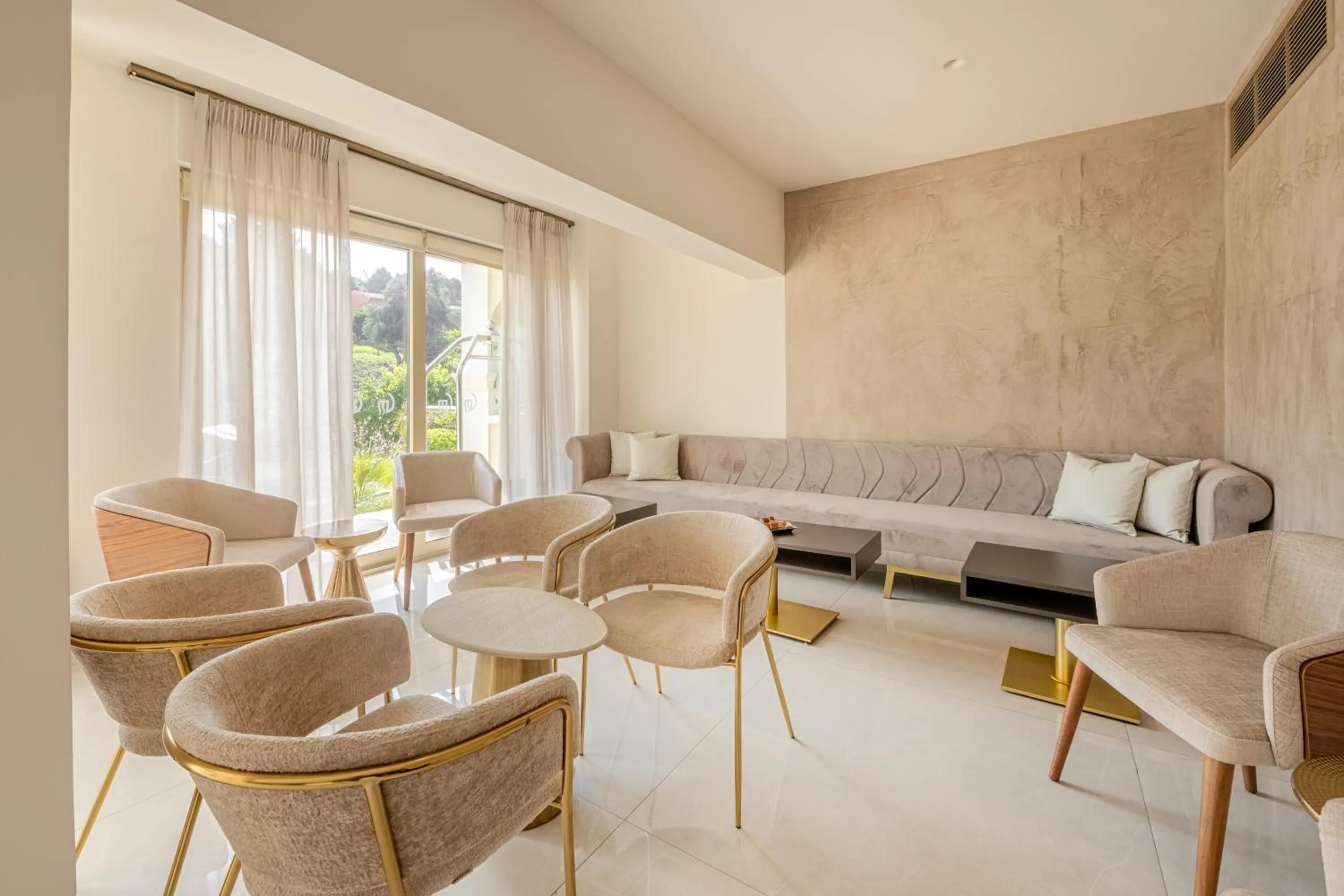 Seating area in Corfu Mare Boutique Hotel -Adults only