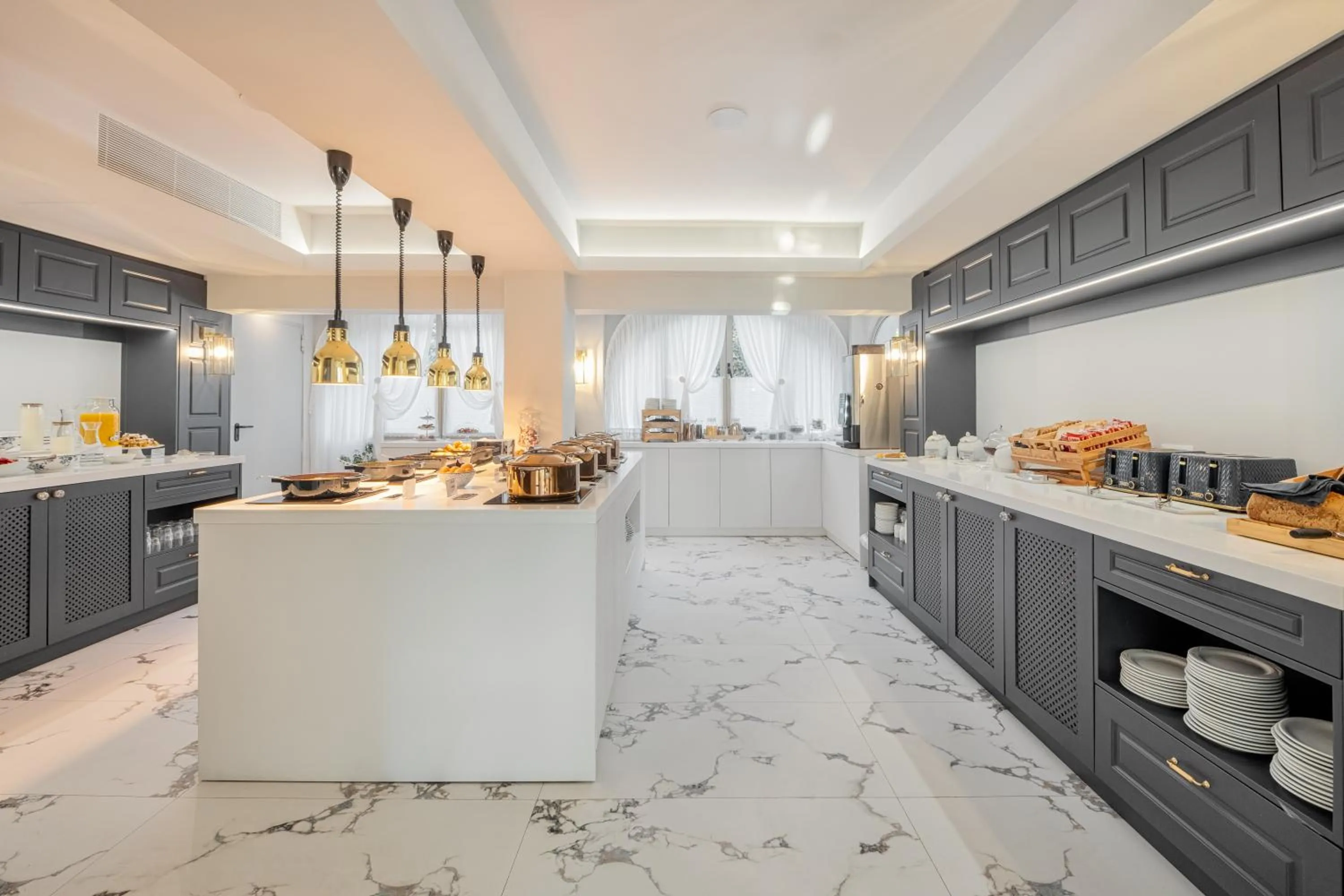 Buffet breakfast in Corfu Mare Boutique Hotel -Adults only