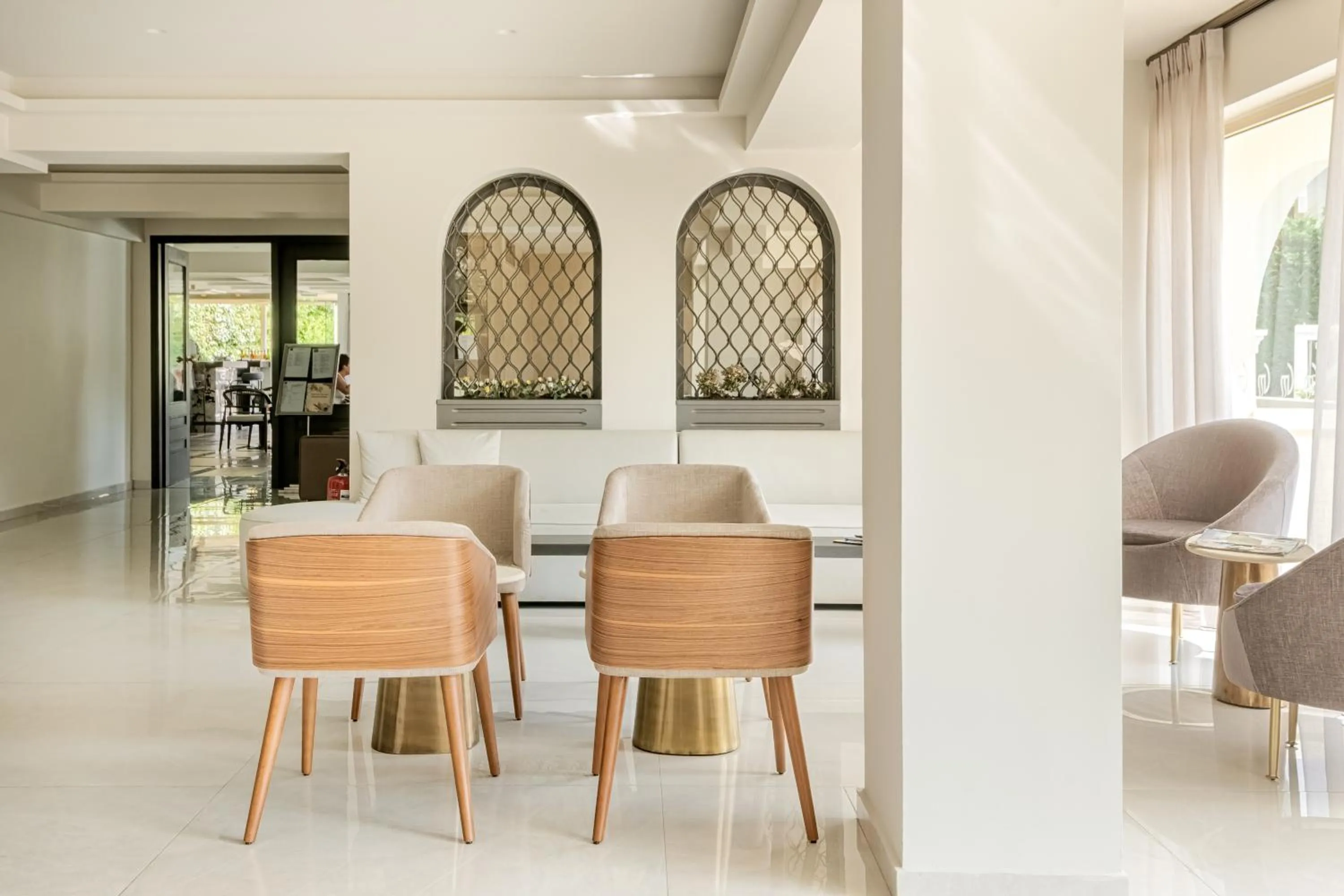 Seating area in Corfu Mare Boutique Hotel -Adults only