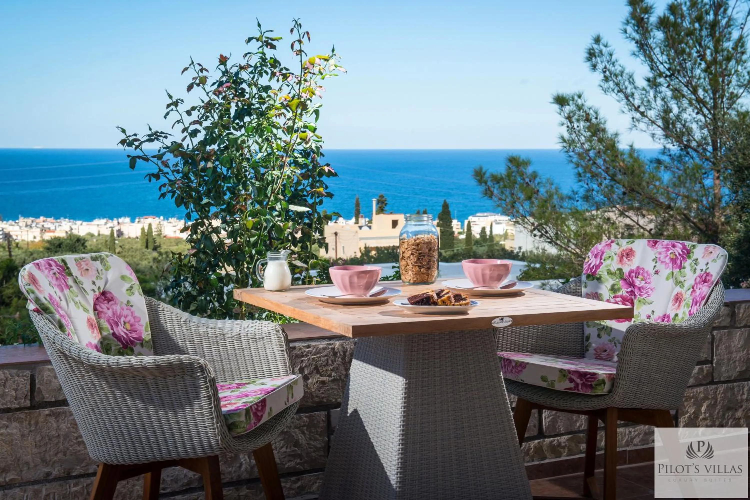 Patio in Pilot's Villas Luxury Suites