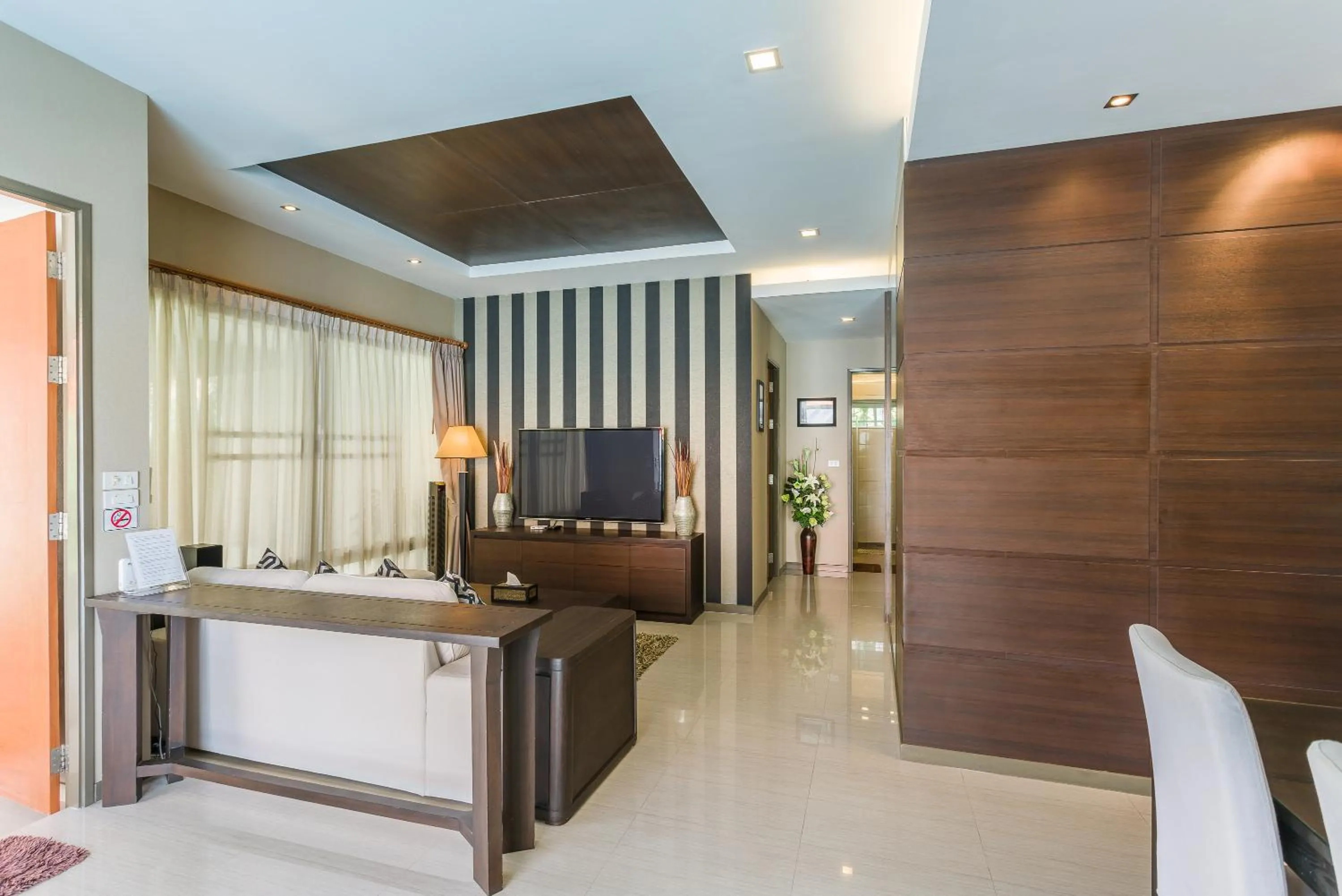 Living room in The Ville Pool Villa Jomtien A23