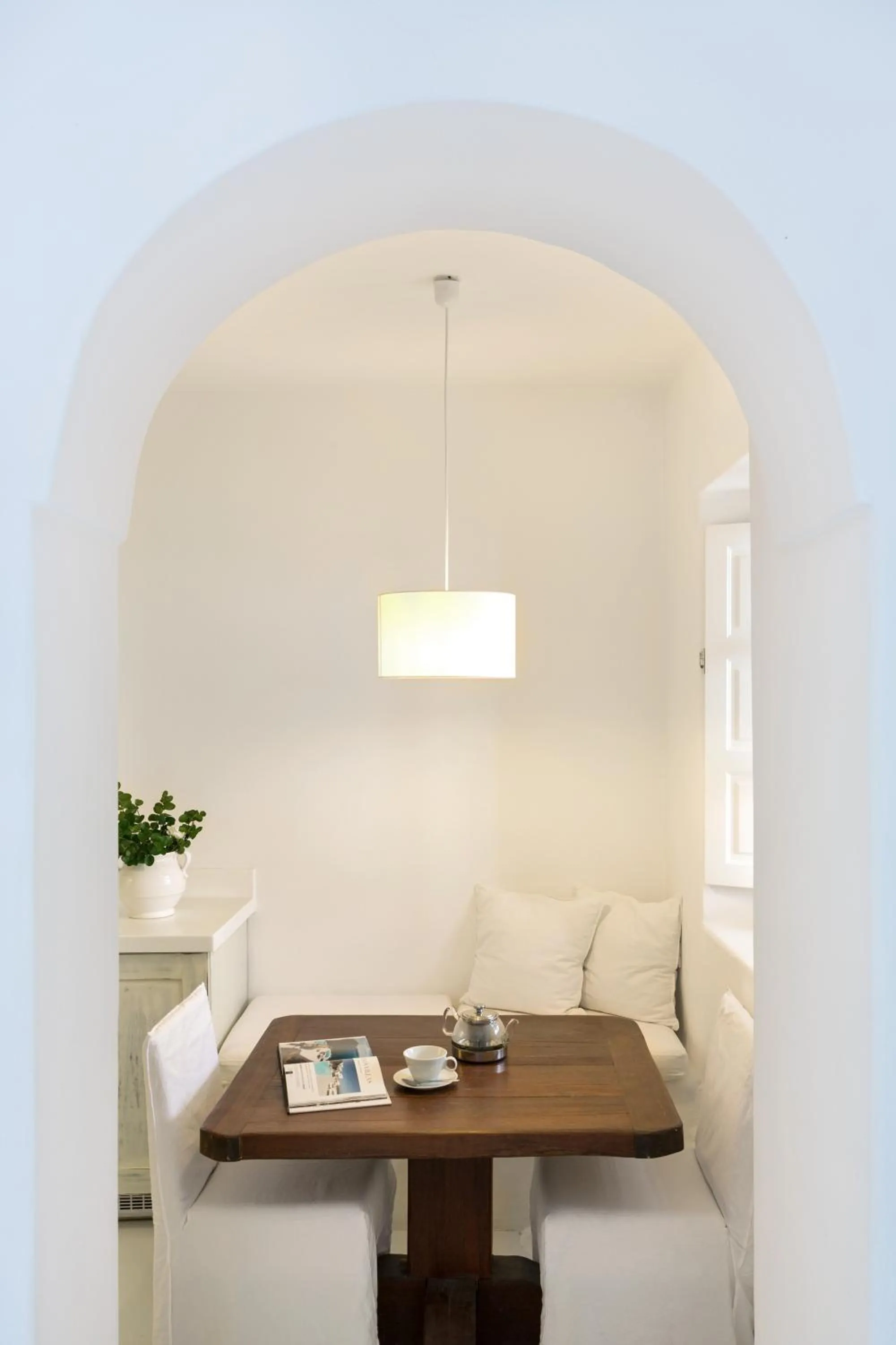 Dining area in Aenaon Villas